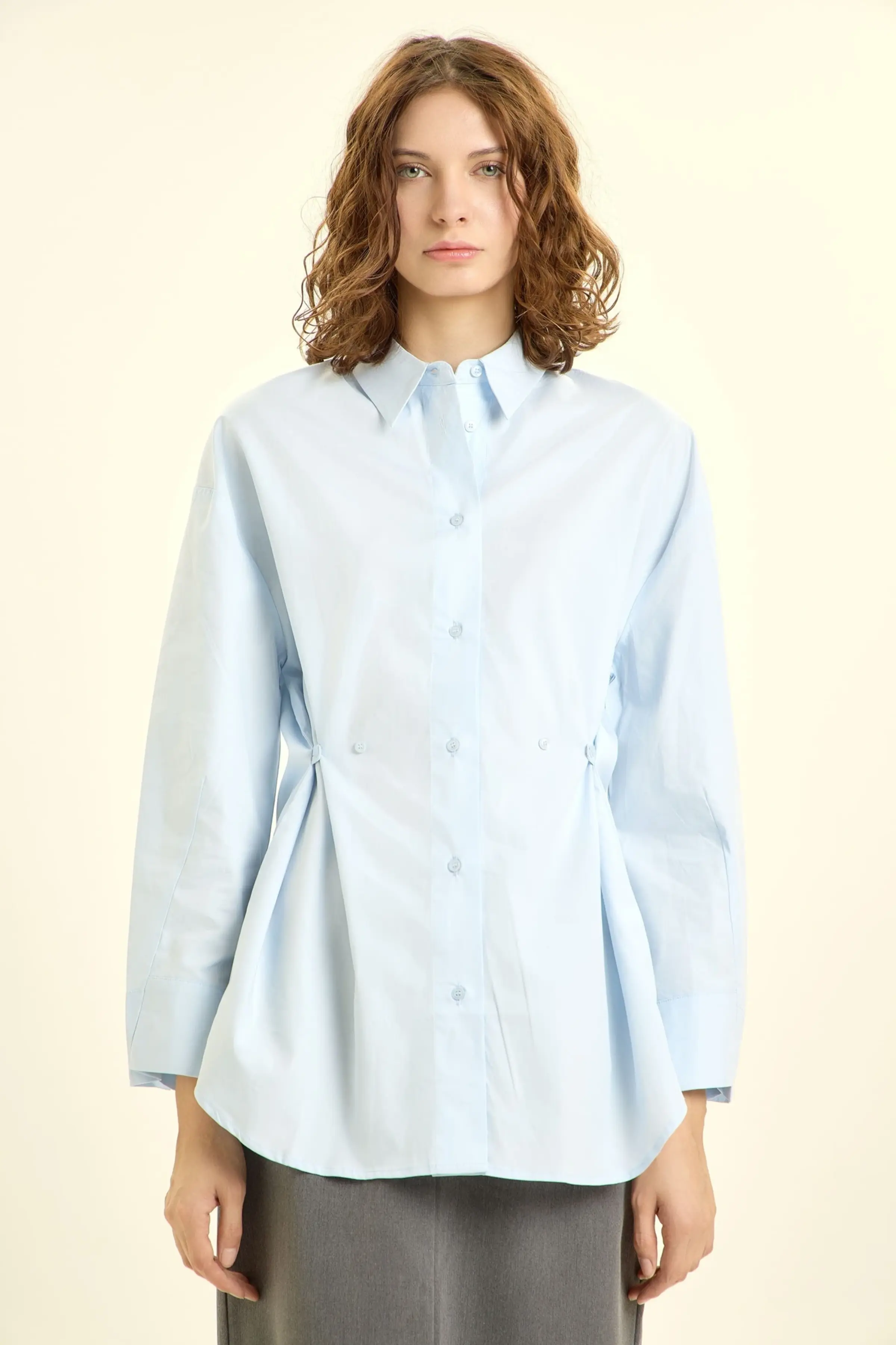 Рубашка голубой для женщин 46137-10 66