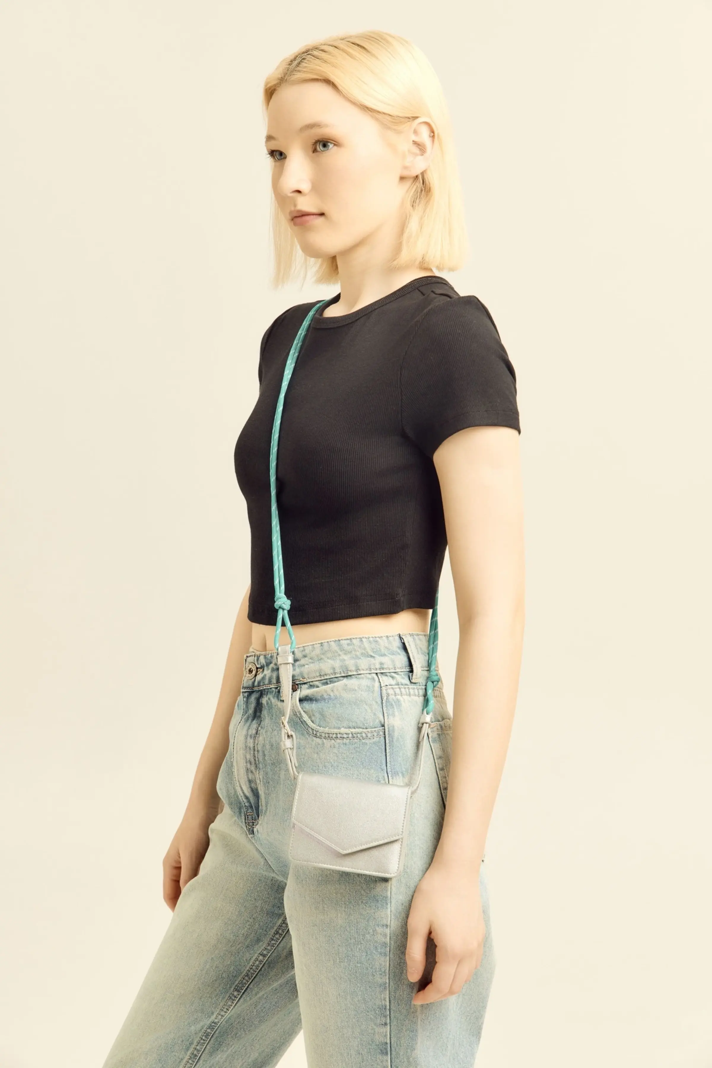 Сумка серебряный для женщин H-240-43 18