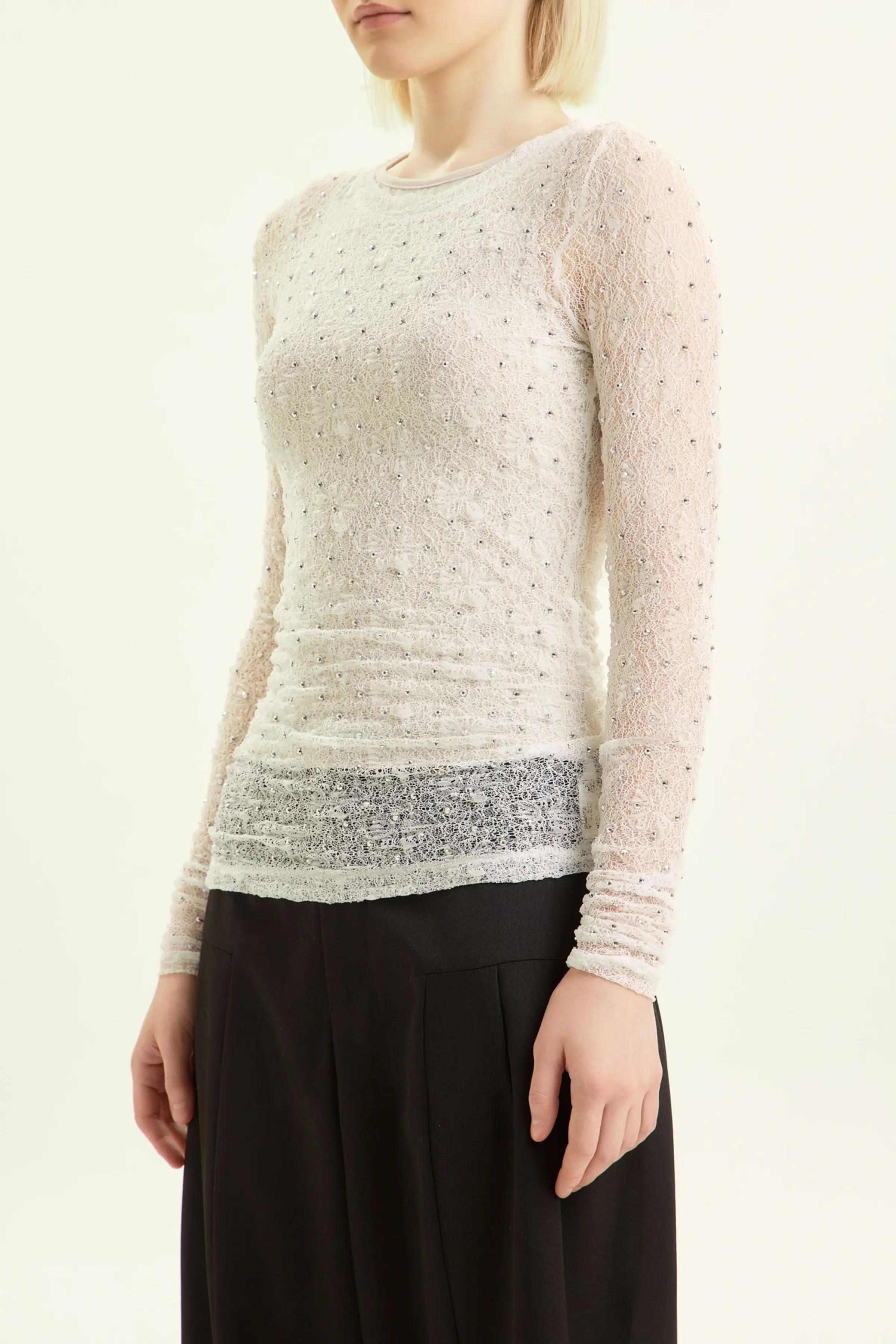 Лонгслив белый для женщин 44204-4 59