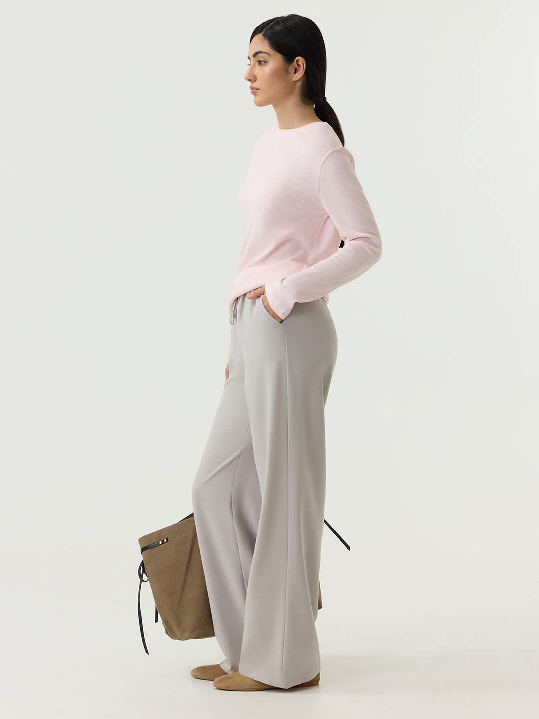 Лонгслив розовый для женщин 48266-17 59