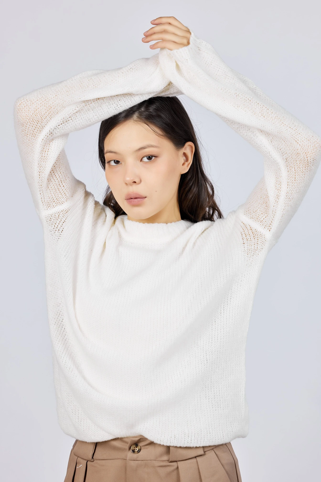 Джемпер белый для женщин 43102-4 60