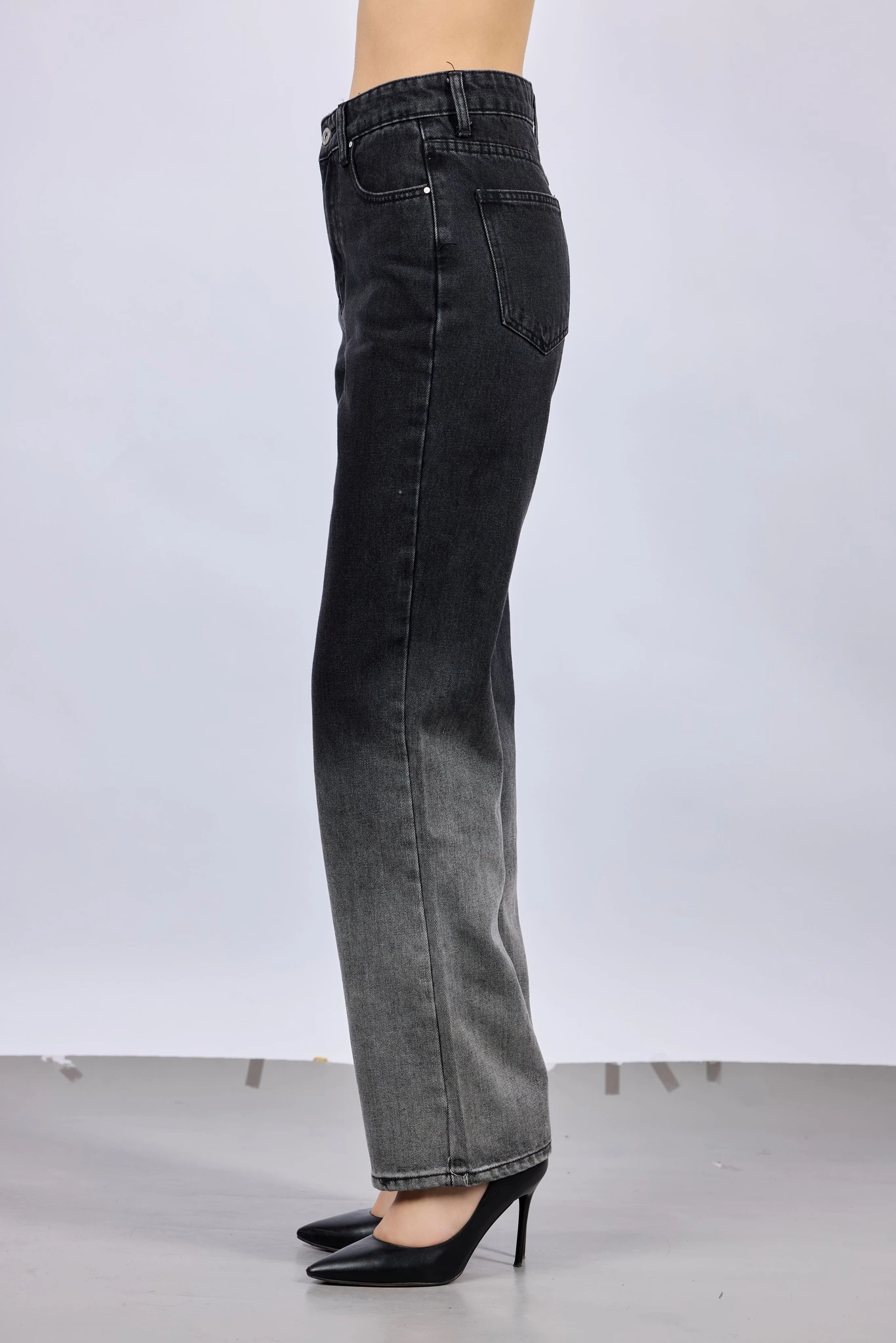 Джинсы черно-серый для женщин 43136-136 74