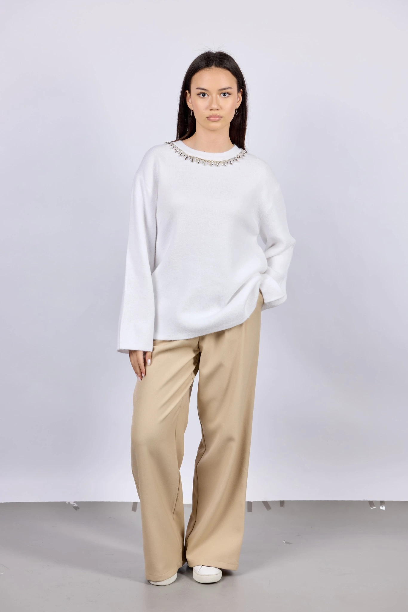 Брюки бежевый для женщин 43229-15 71