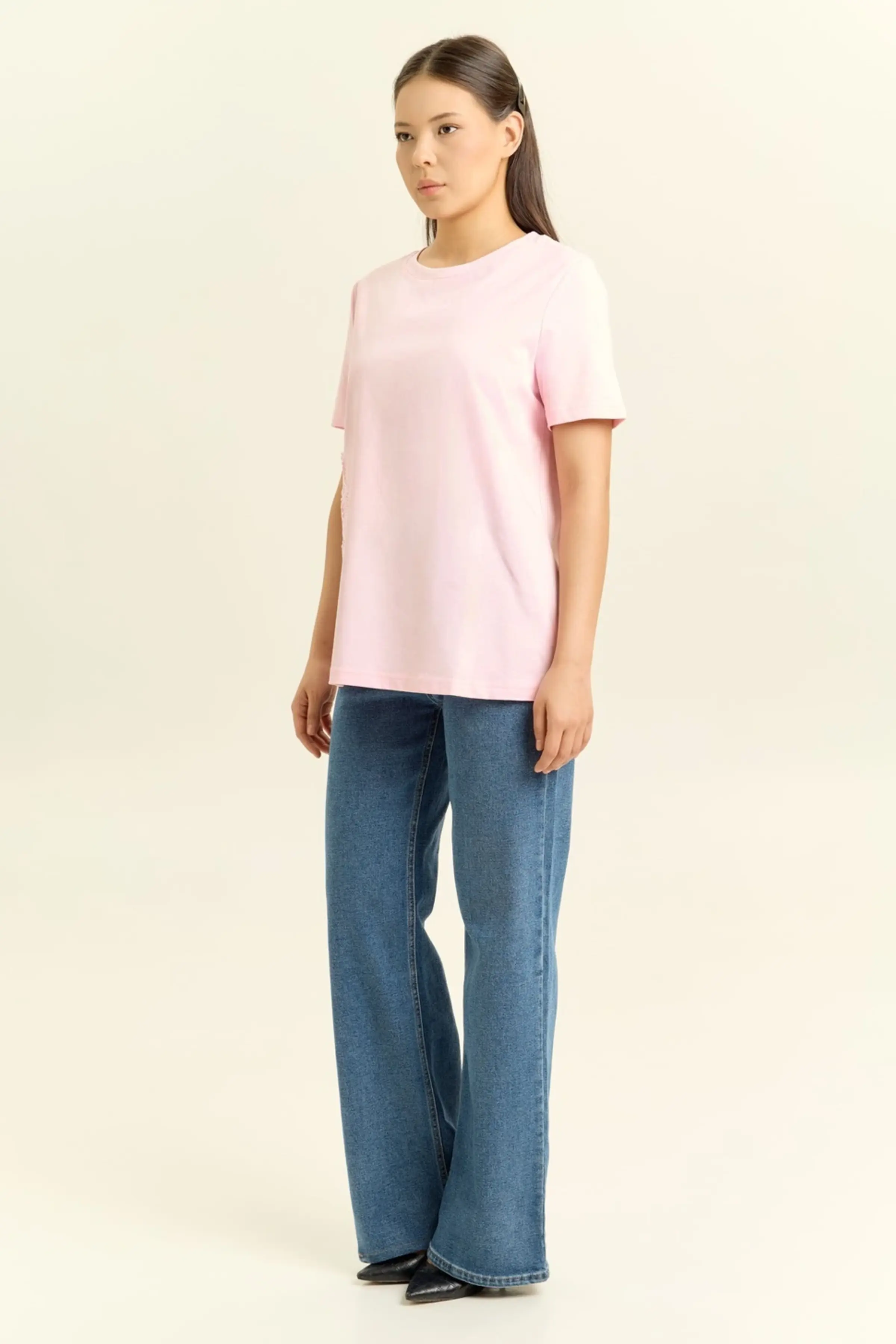 Футболка розовый для женщин 45132-17 67