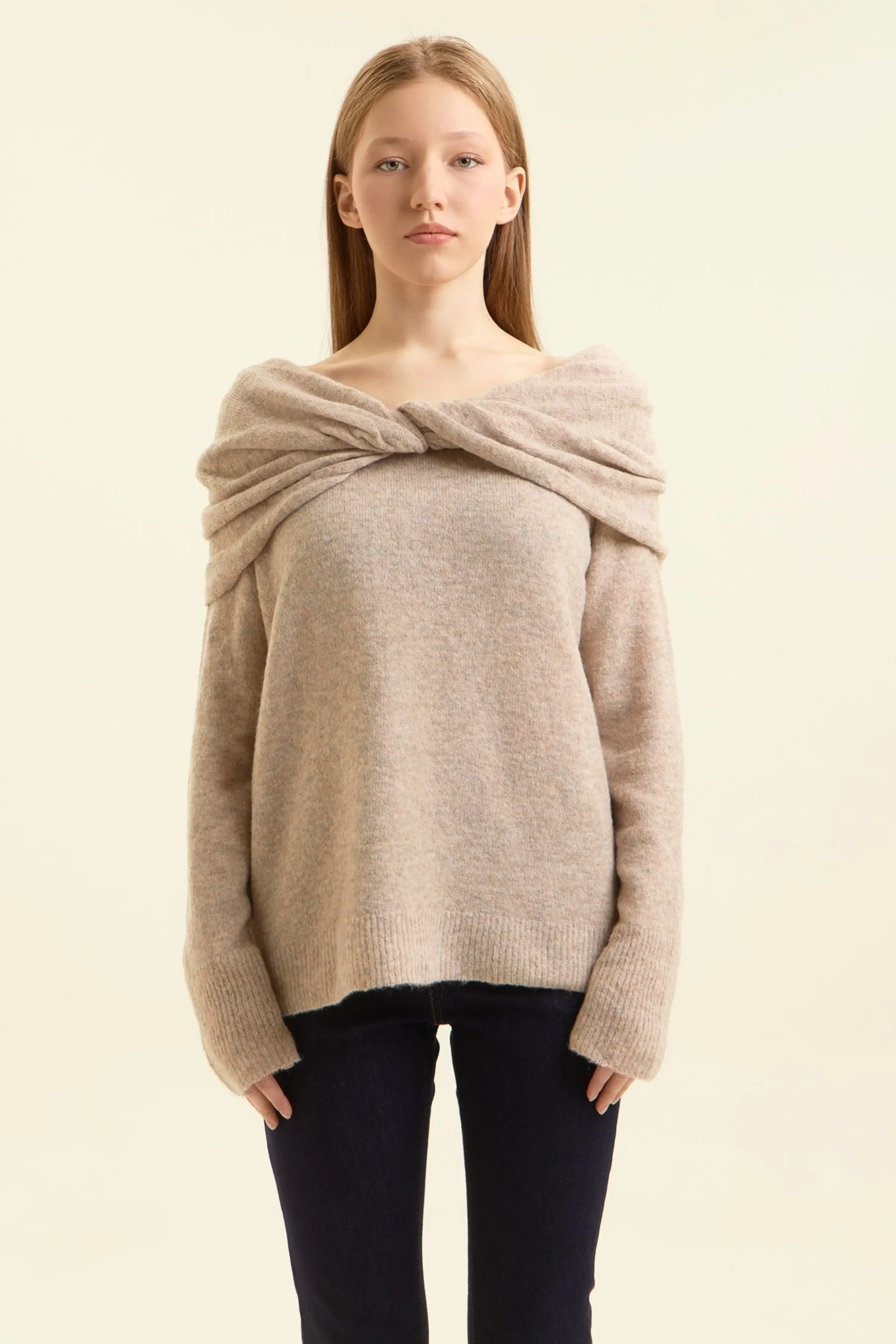 Свитер коричневый для женщин 47200-13 65