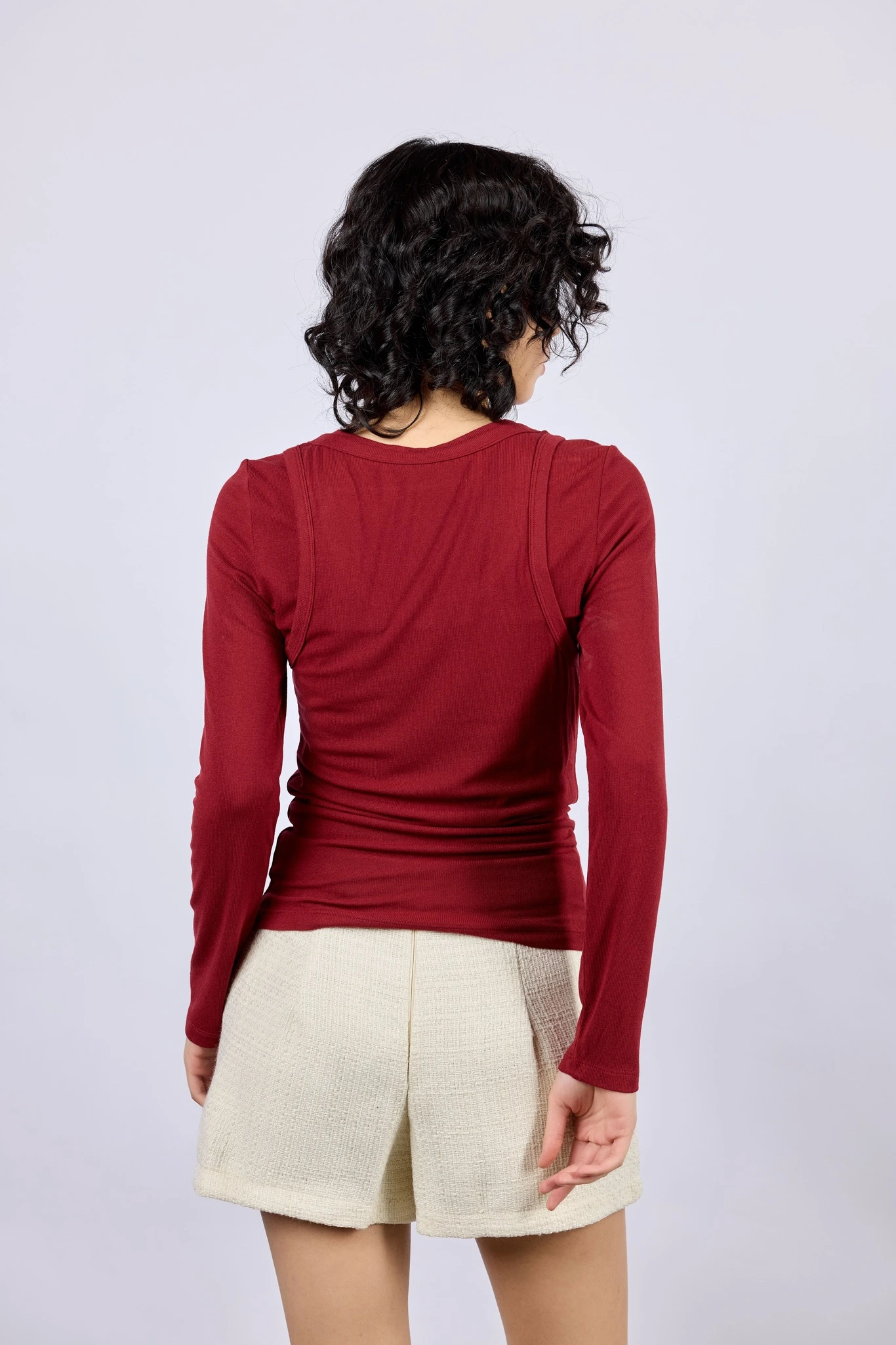 Лонгслив красный для женщин 43228-7 59