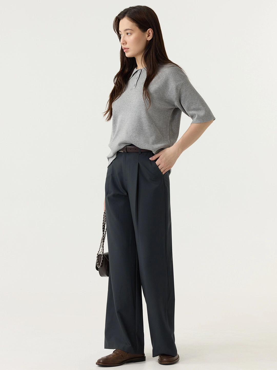 Джемпер серый для женщин 48146-61 60