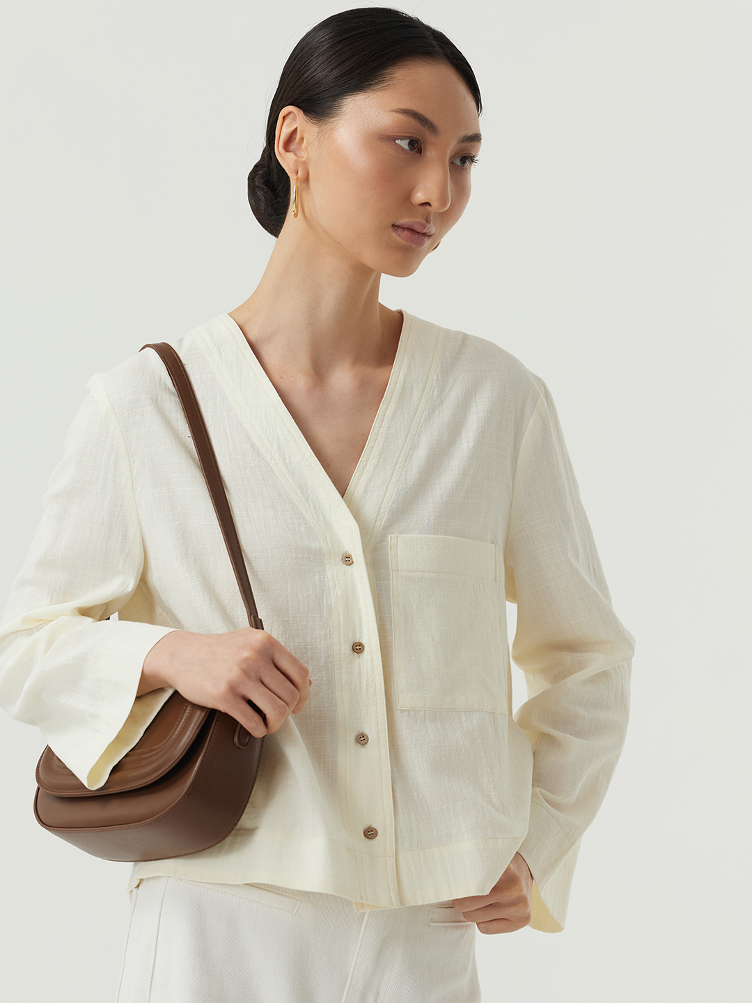 Блузка айвори для женщин 48239-234 28