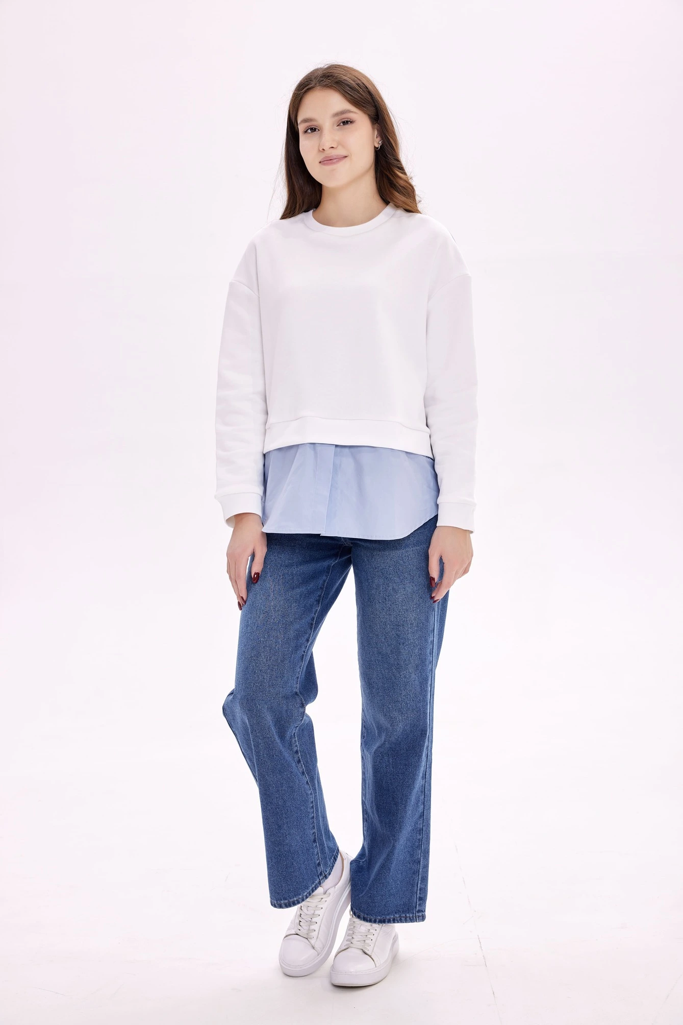 Толстовка белый для женщин 39224-4 55