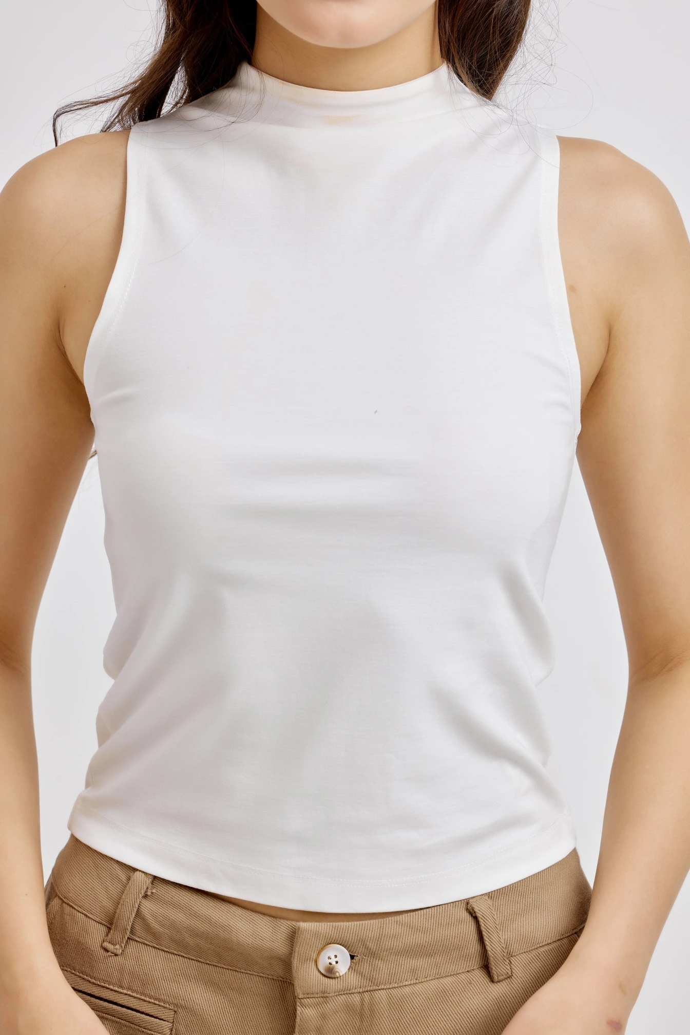 Топ белый для женщин 42180-4 46