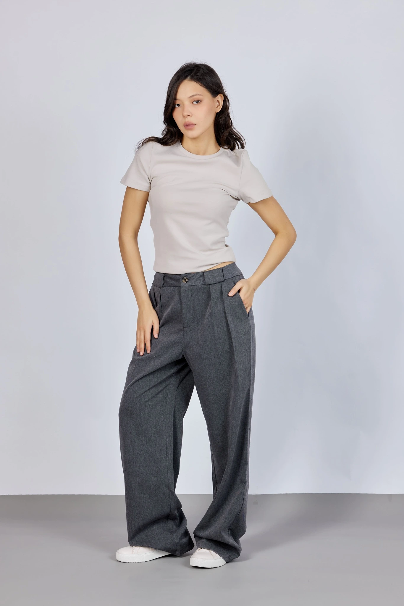 Брюки серый для женщин 43104-61 71