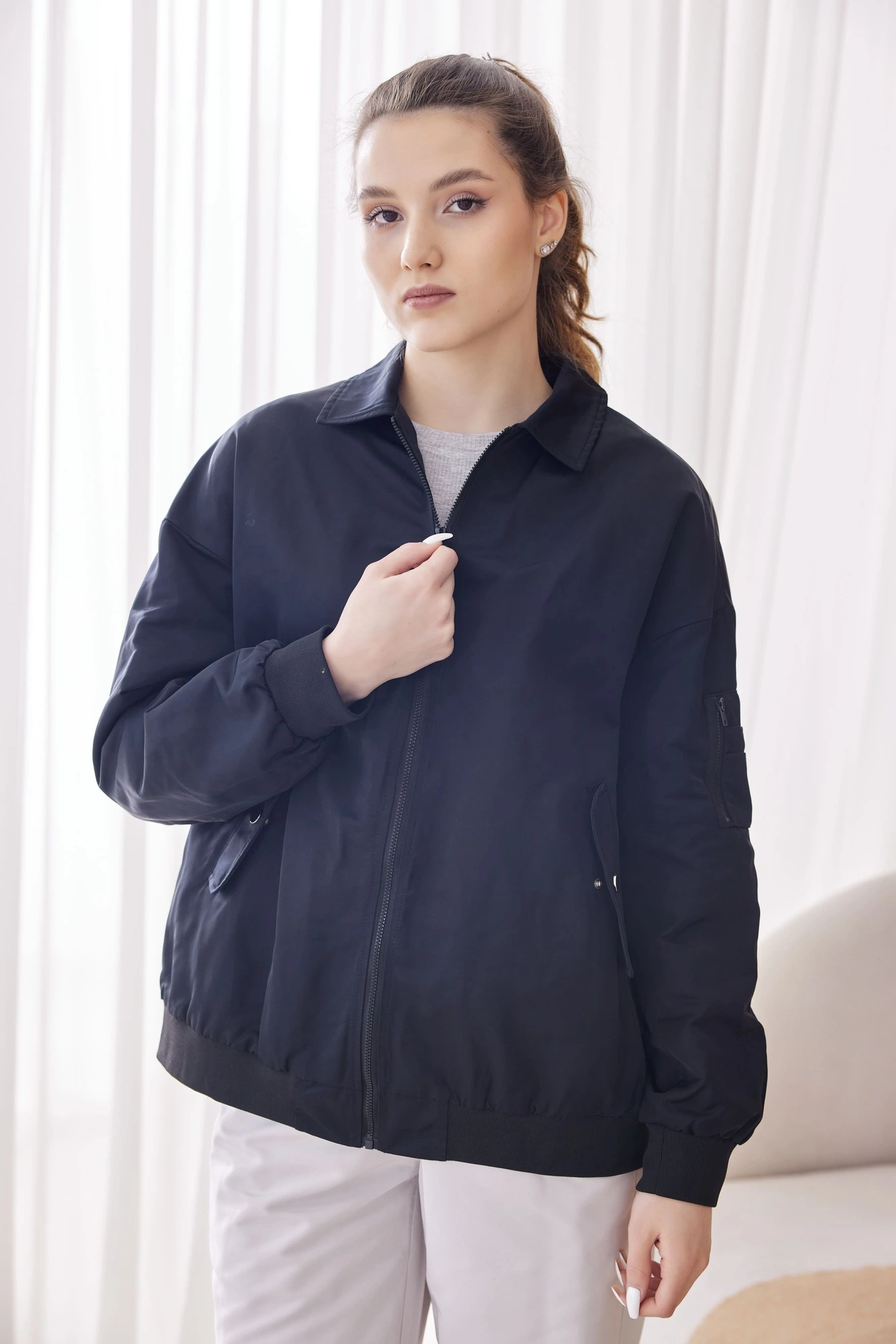 Куртка черный для женщин 40330-1 47