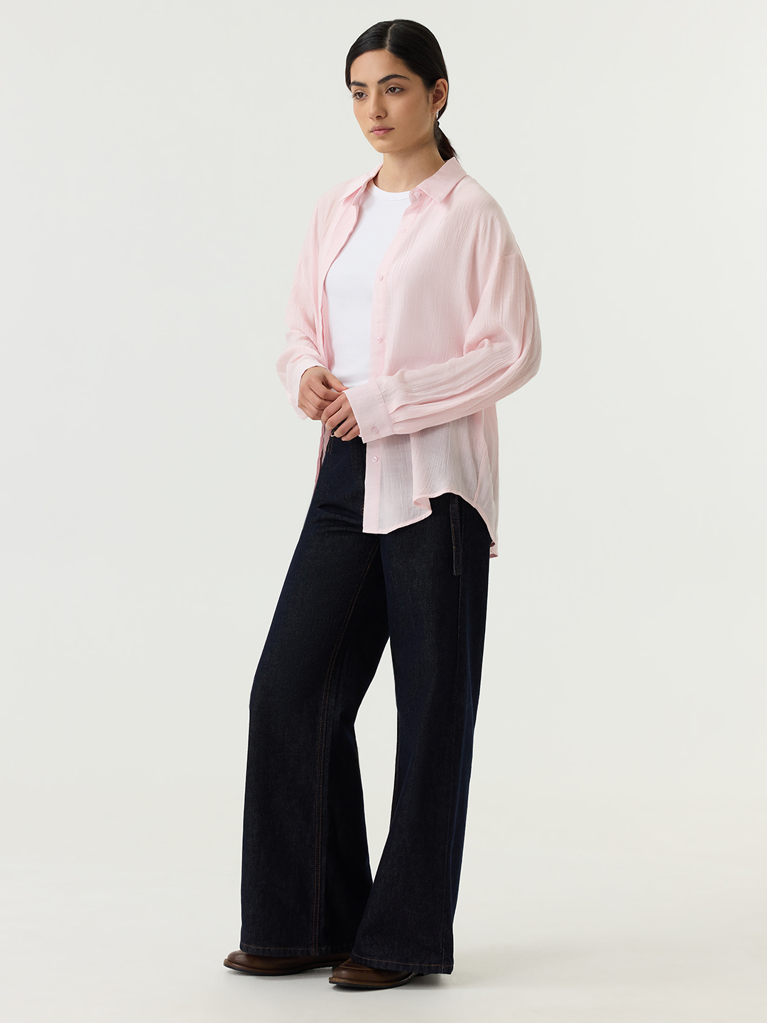 Рубашка розовый для женщин 48223-17 66