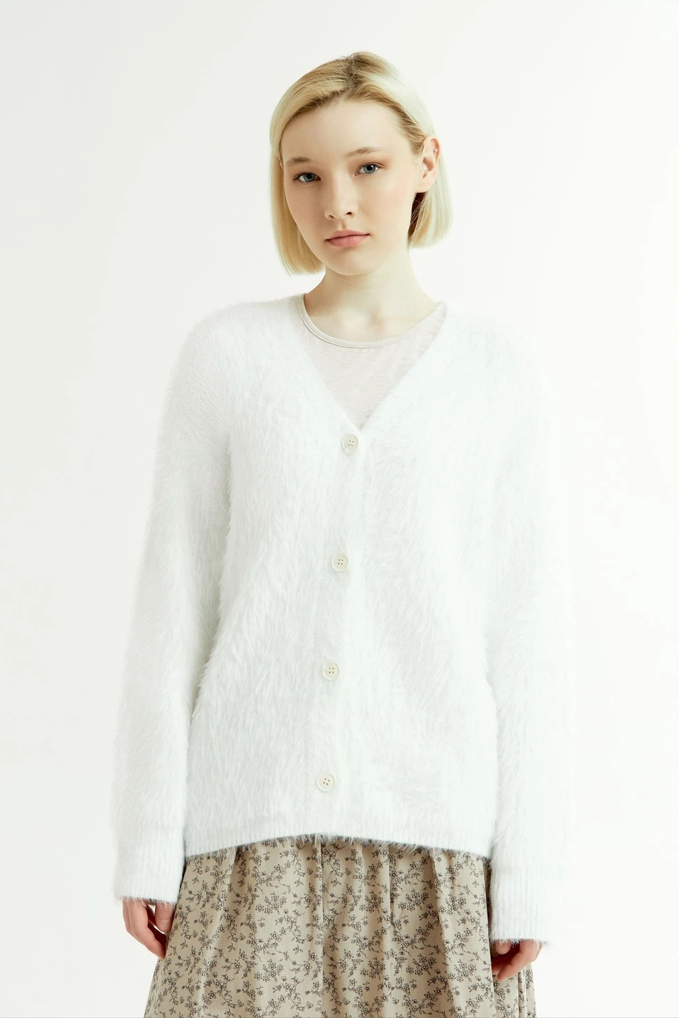 Кардиган белый для женщин 43142-4 50