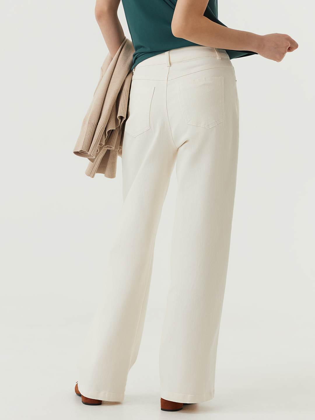 Брюки айвори для женщин 48137-234 71