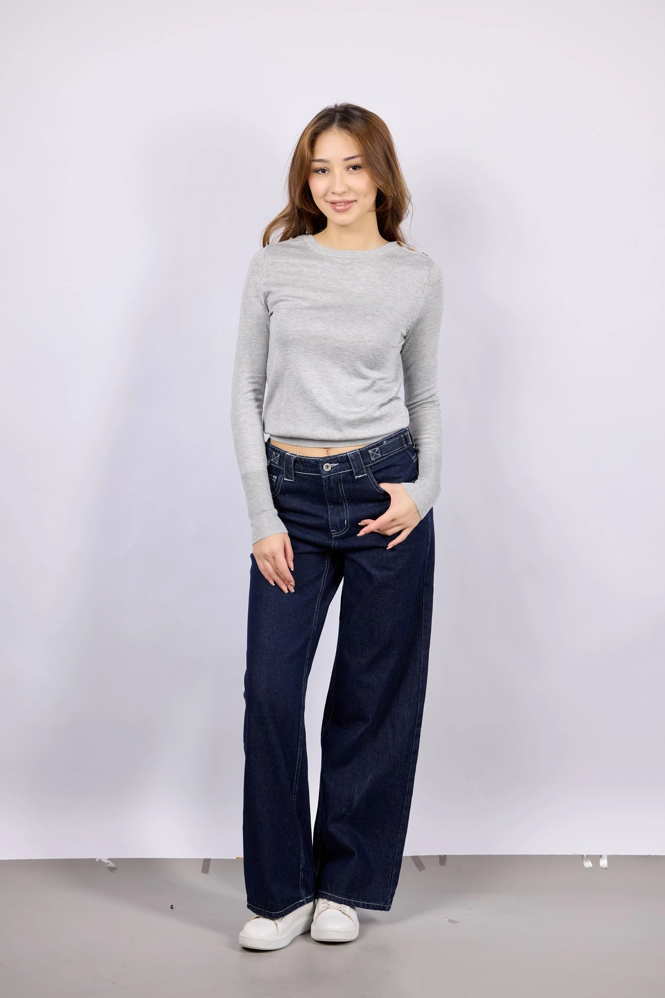 Джинсы темно-синий для женщин 43147-18 74