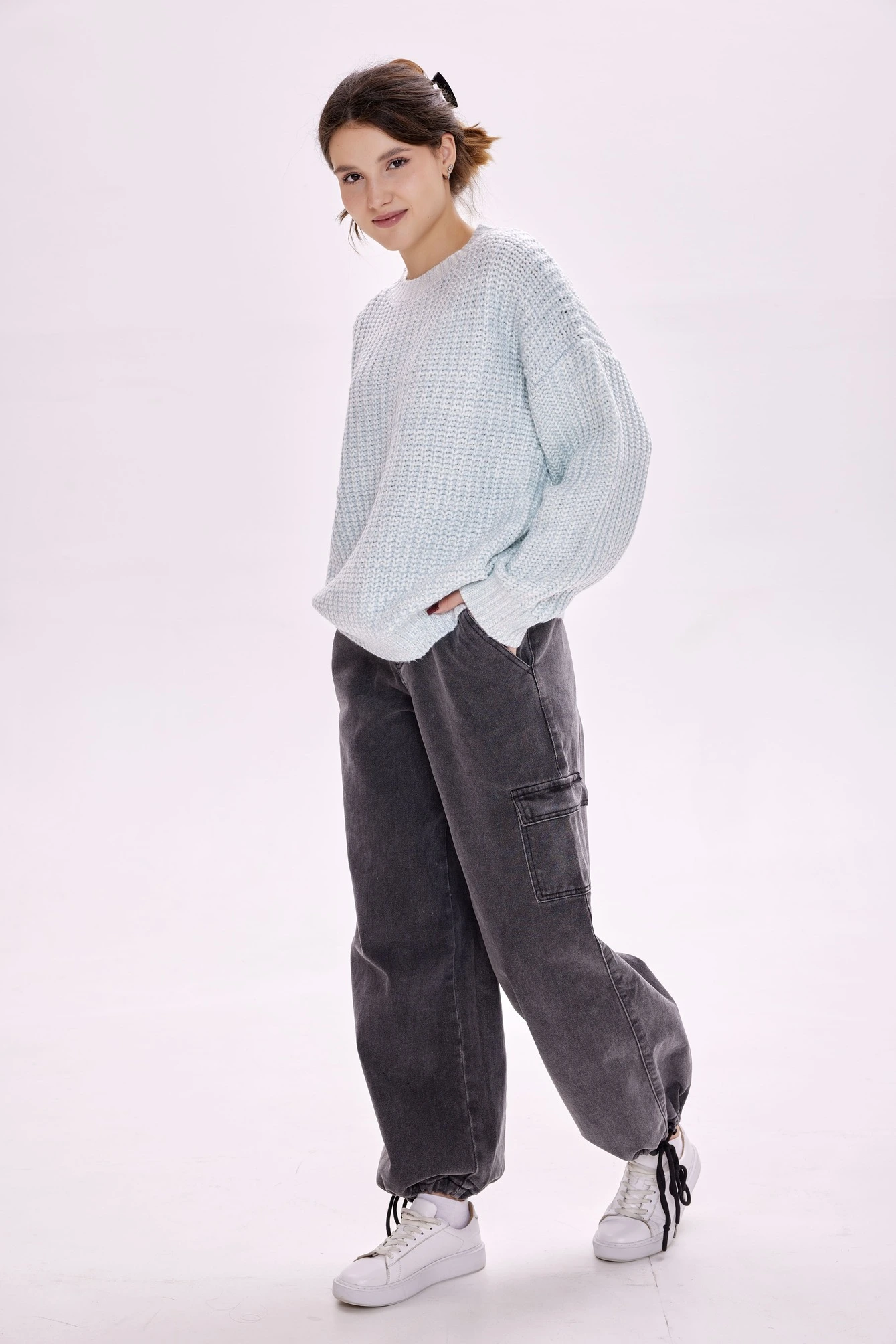 Джинсы серый для женщин 39162-61 74