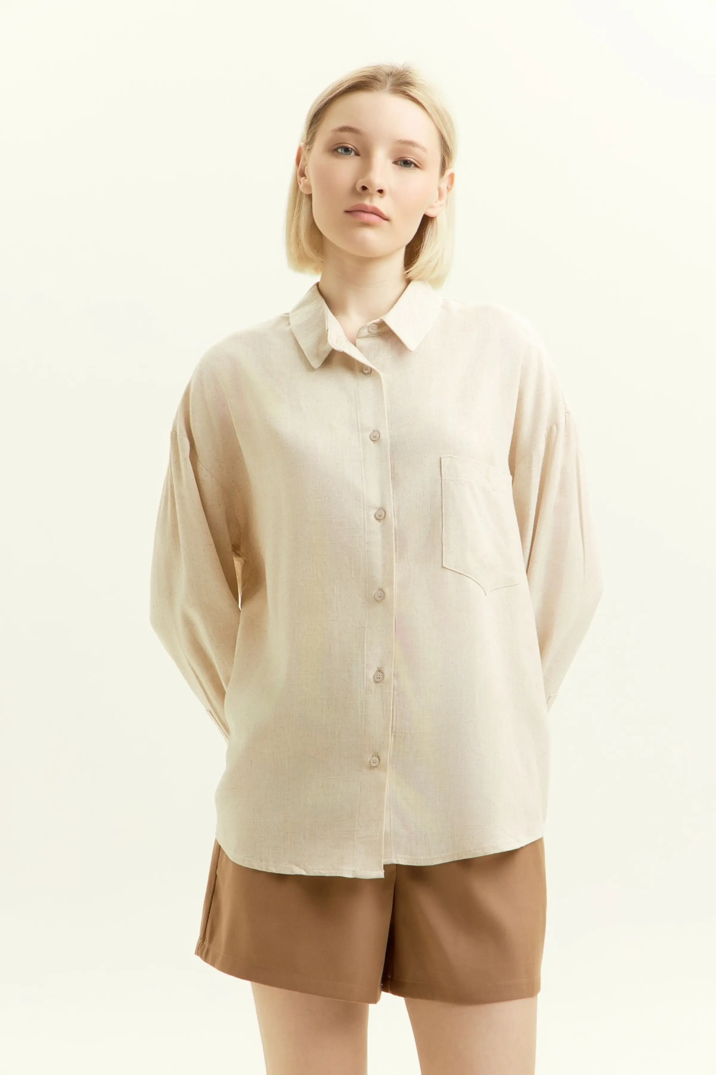 Рубашка бежевый для женщин 45147-15 66