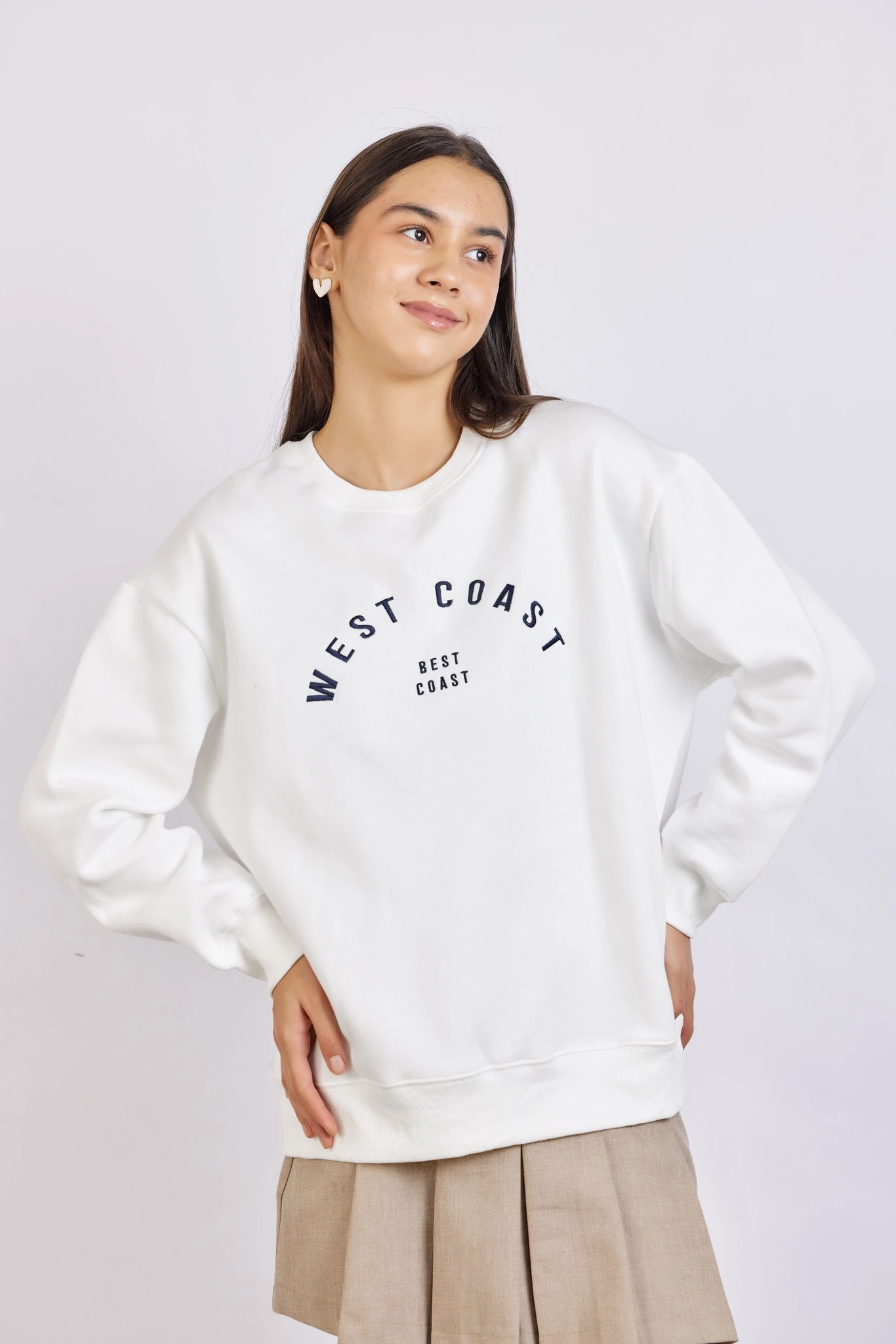 Толстовка белый для женщин 43184-4 55