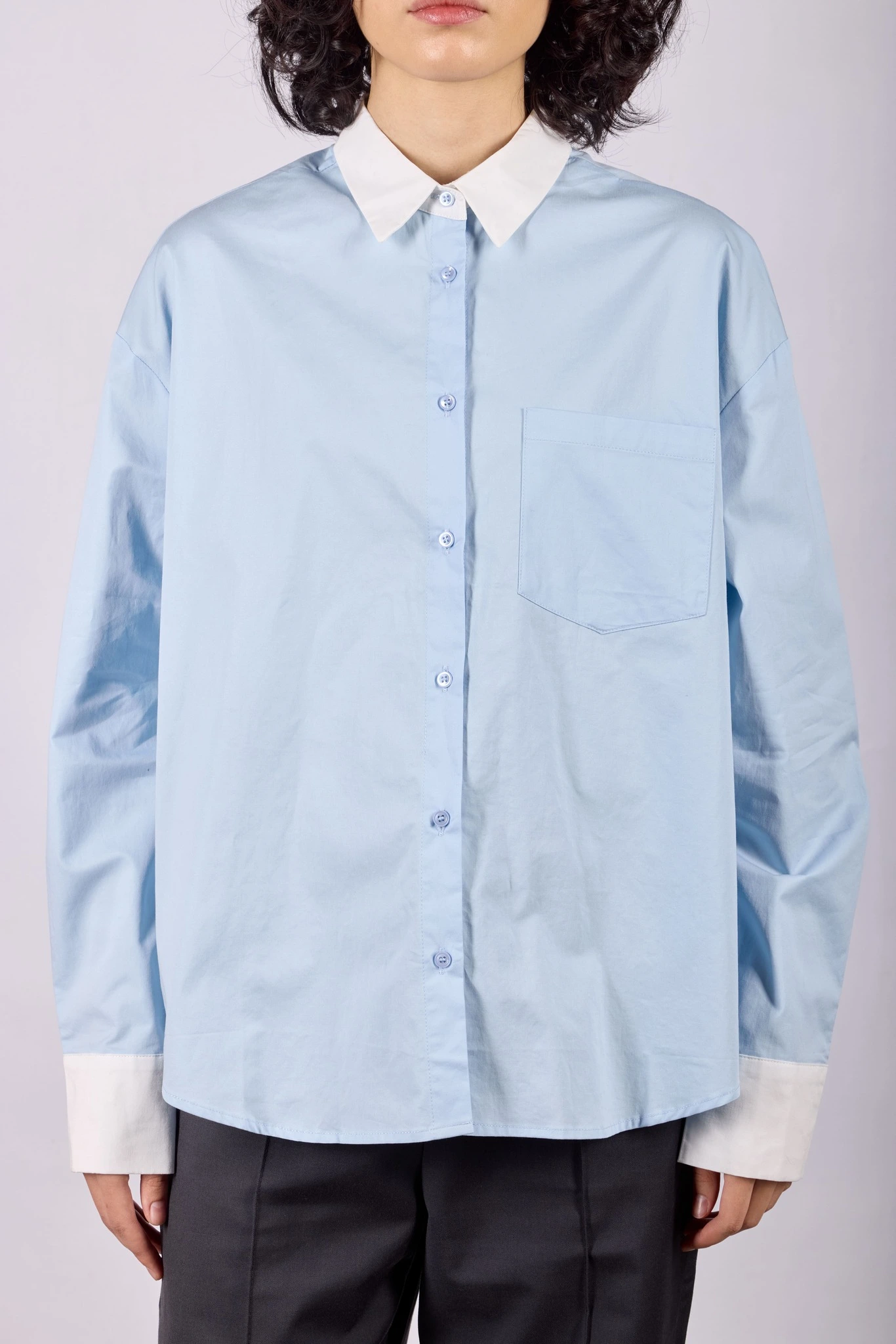 Рубашка голубой для женщин 44136-10 66