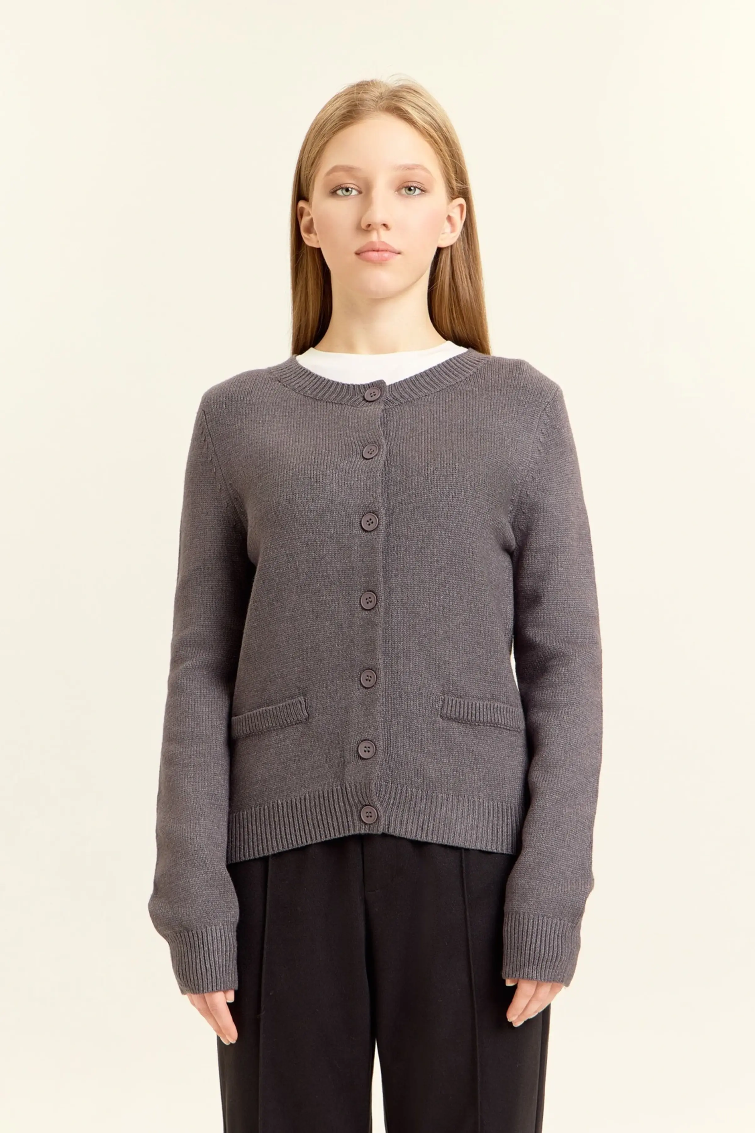 Кардиган темно-серый для женщин 47140-12 50