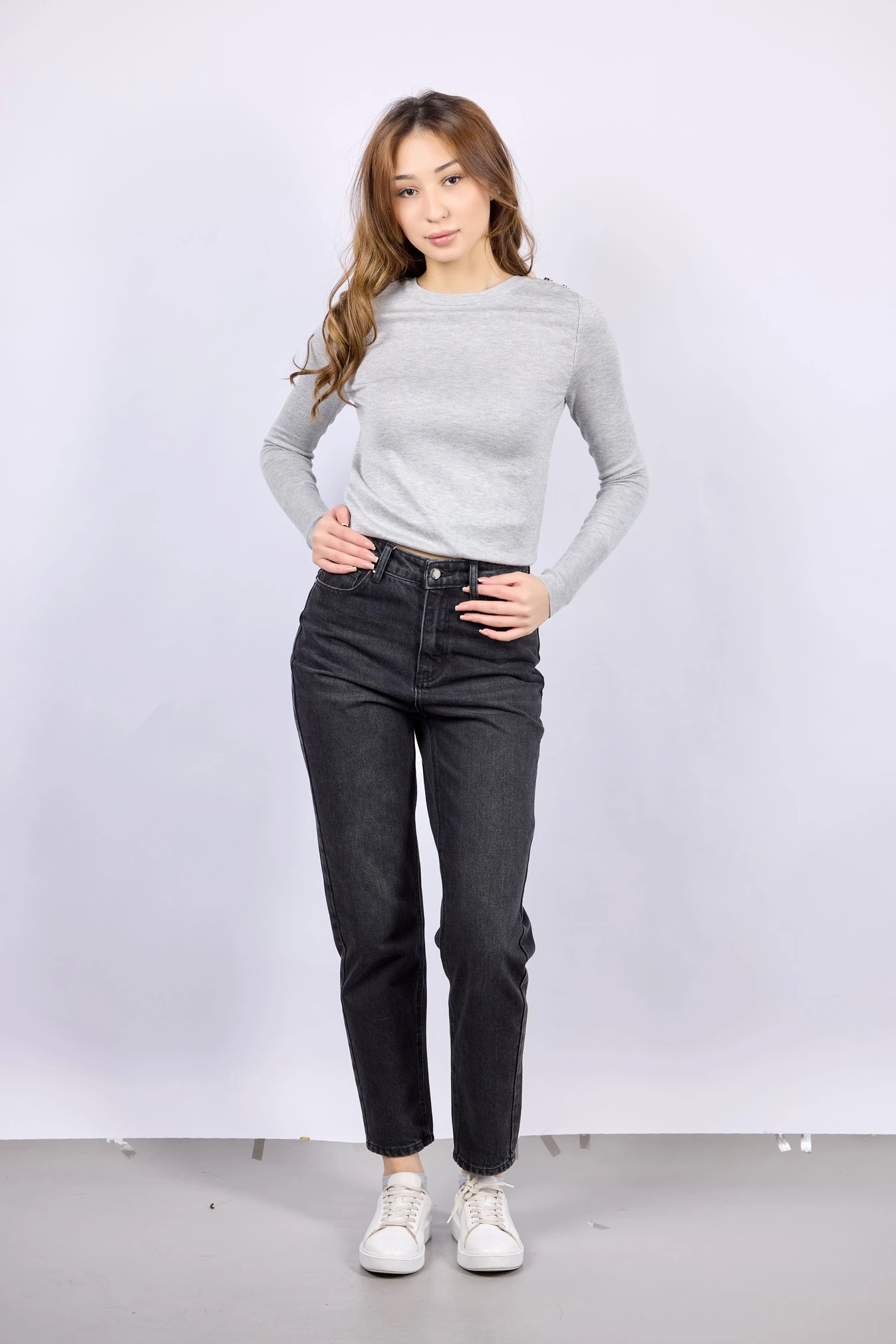 Джинсы черный для женщин 43755-1 74