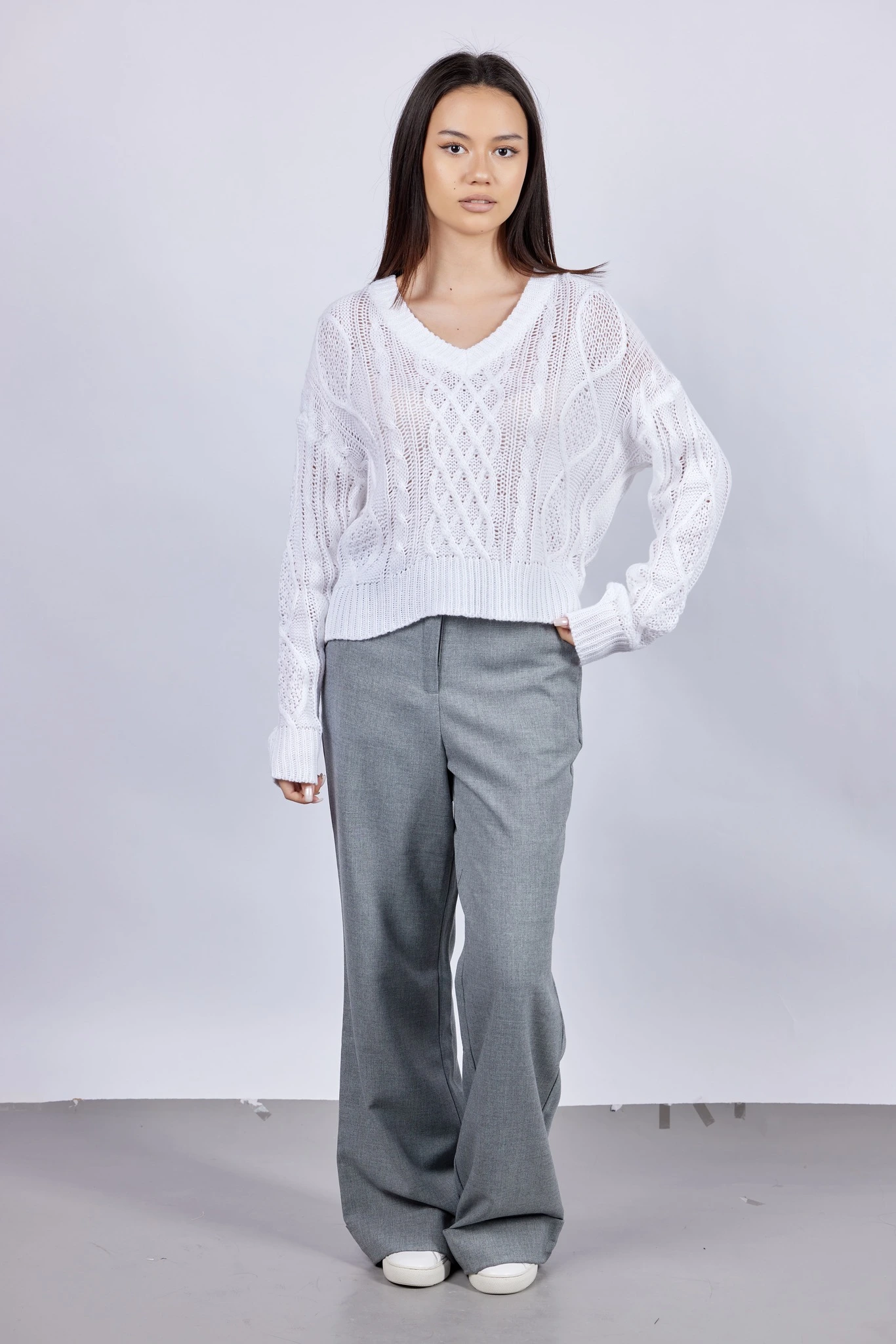 Брюки серый для женщин 43208-61 71