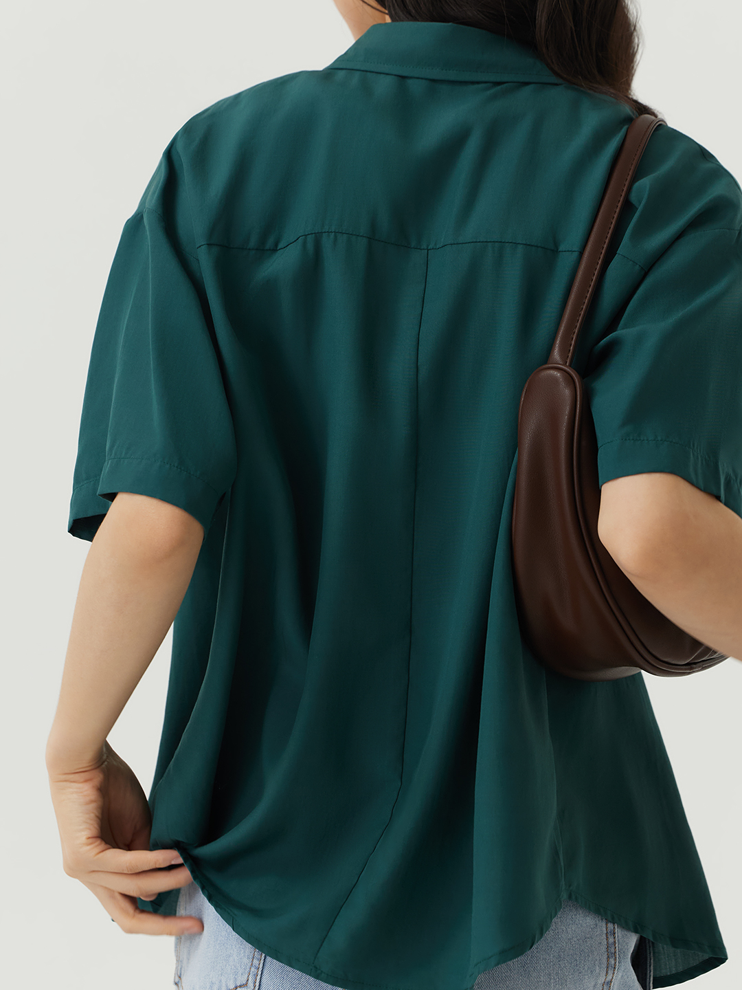 Рубашка темно-зеленый для женщин 48241-20 66