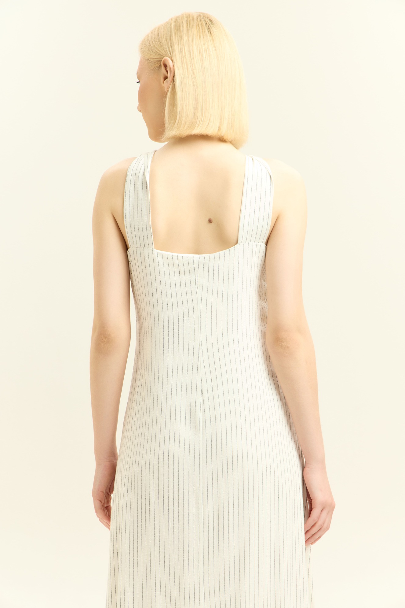 Сарафан черно-белая полоска для женщин 45279-75 48