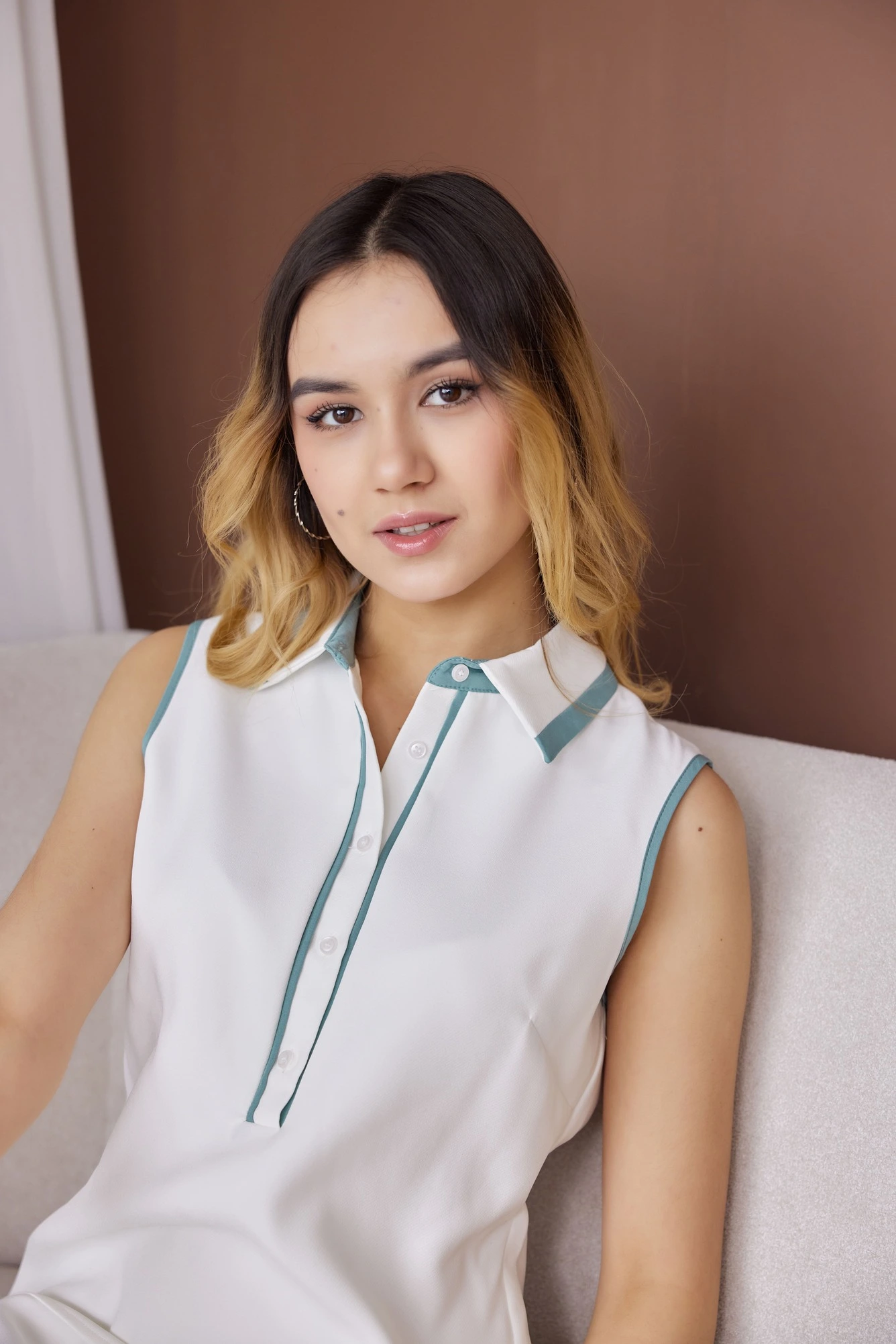 Платье белый для женщин 40112-4 54