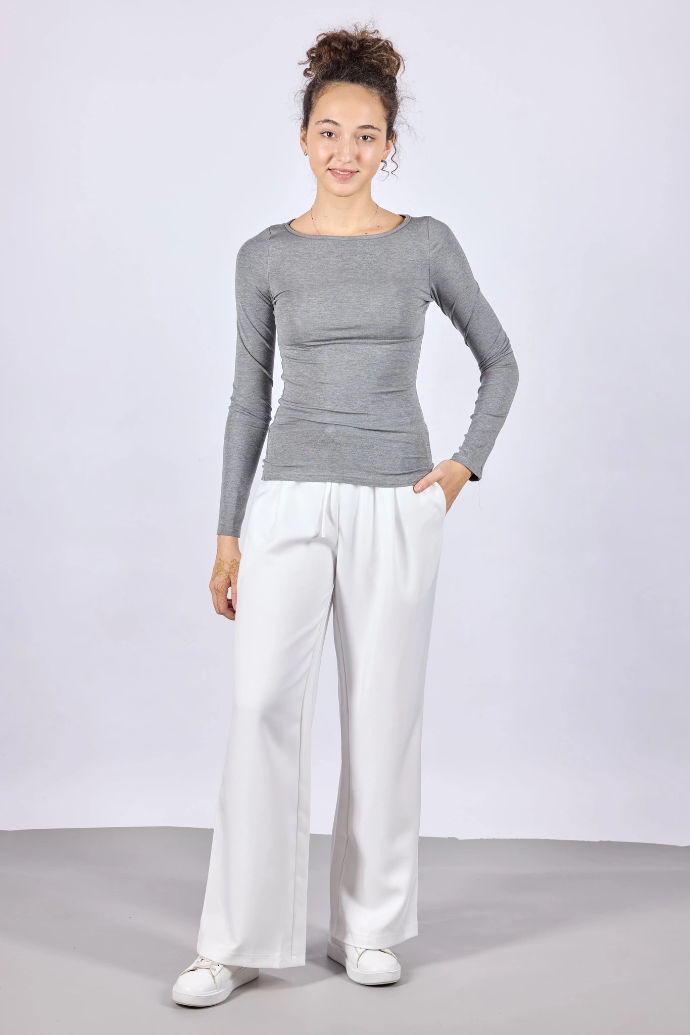 Брюки белый для женщин 44124-4 71