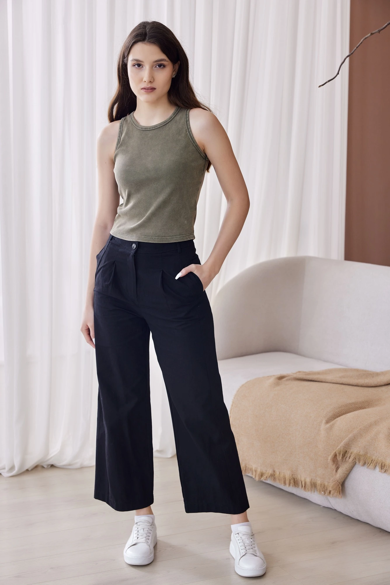 Брюки черный для женщин 40190-1 71