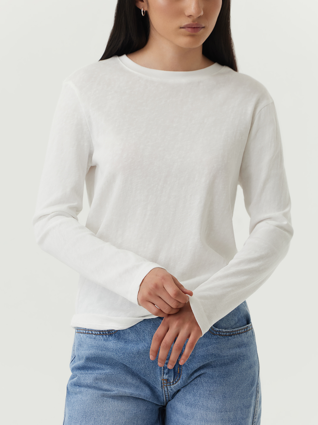 Лонгслив белый для женщин 48266-4 59