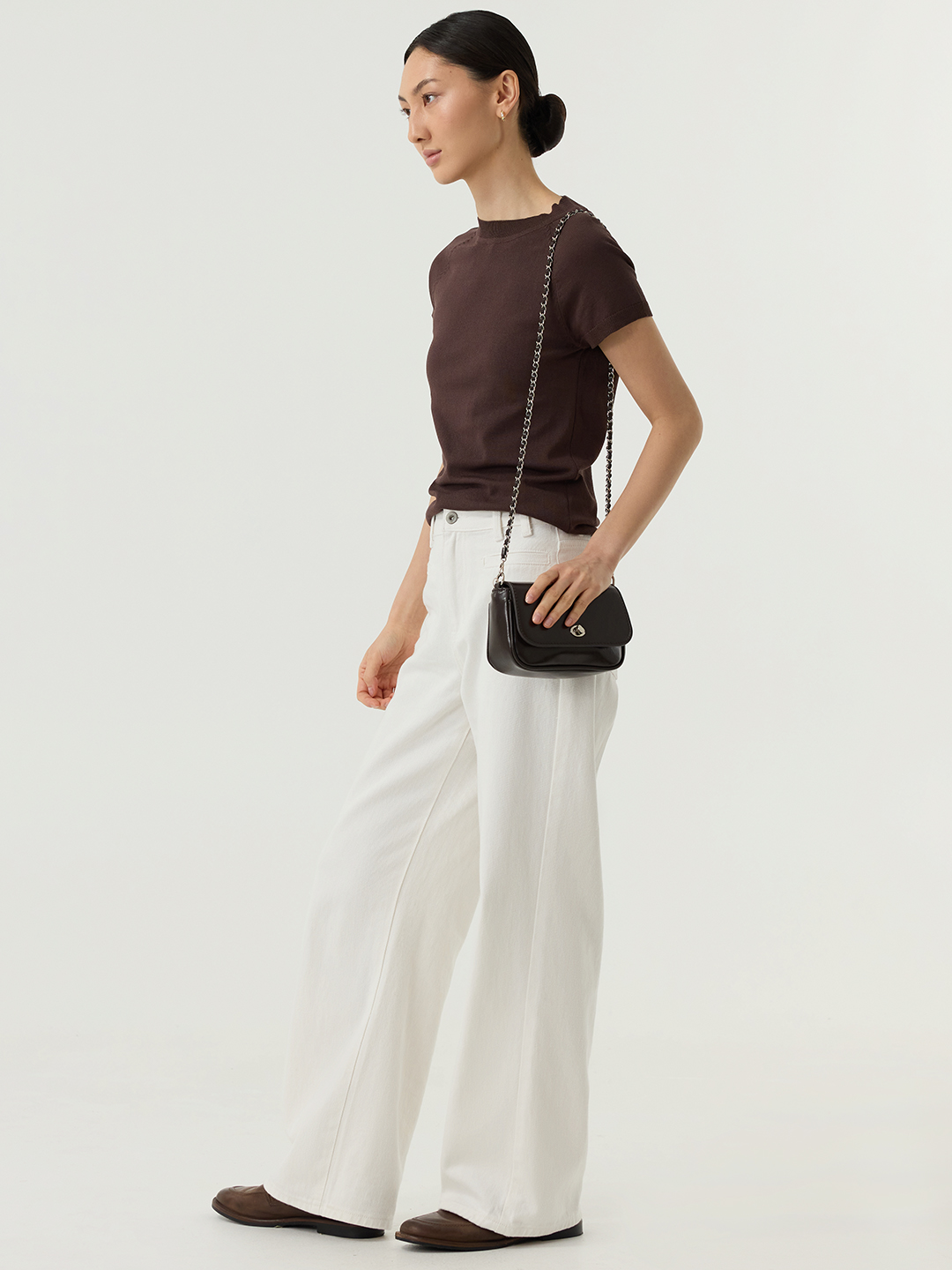 Джемпер коричневый для женщин 48140-13 60