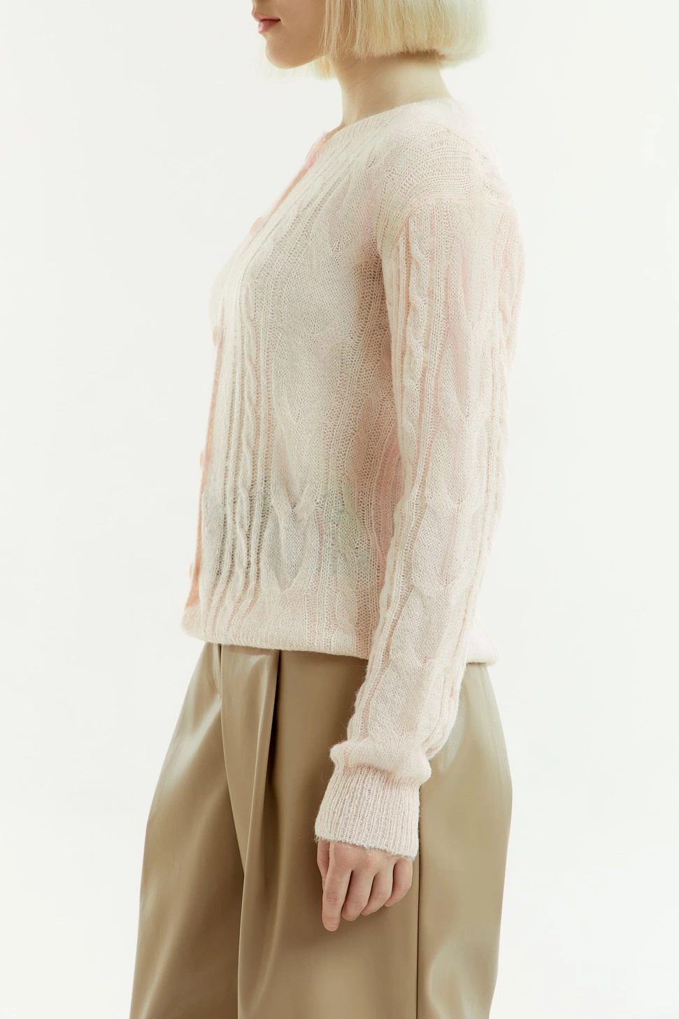 Кардиган розовый для женщин 43155-17 50