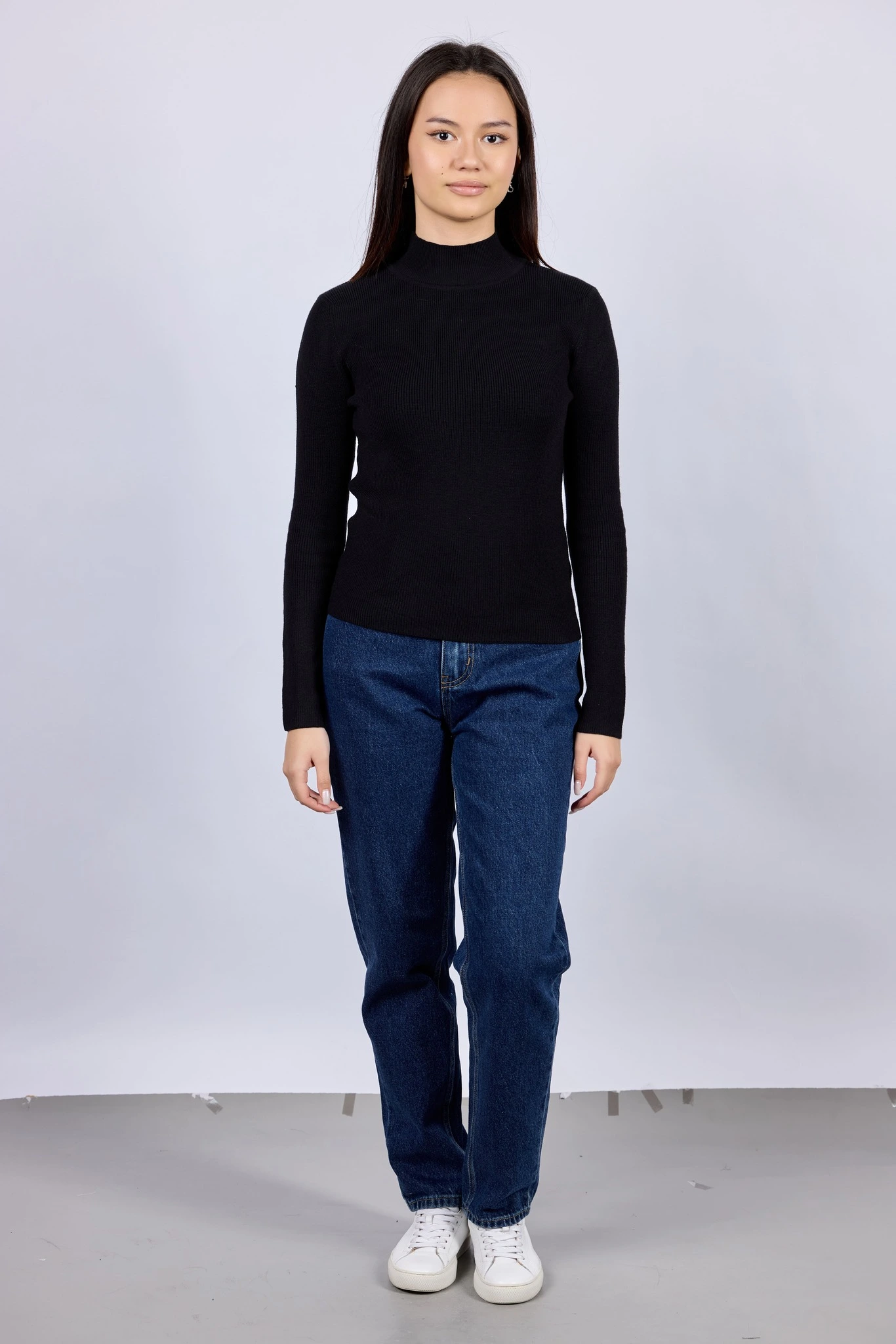 Джемпер черный для женщин 43167-1 60