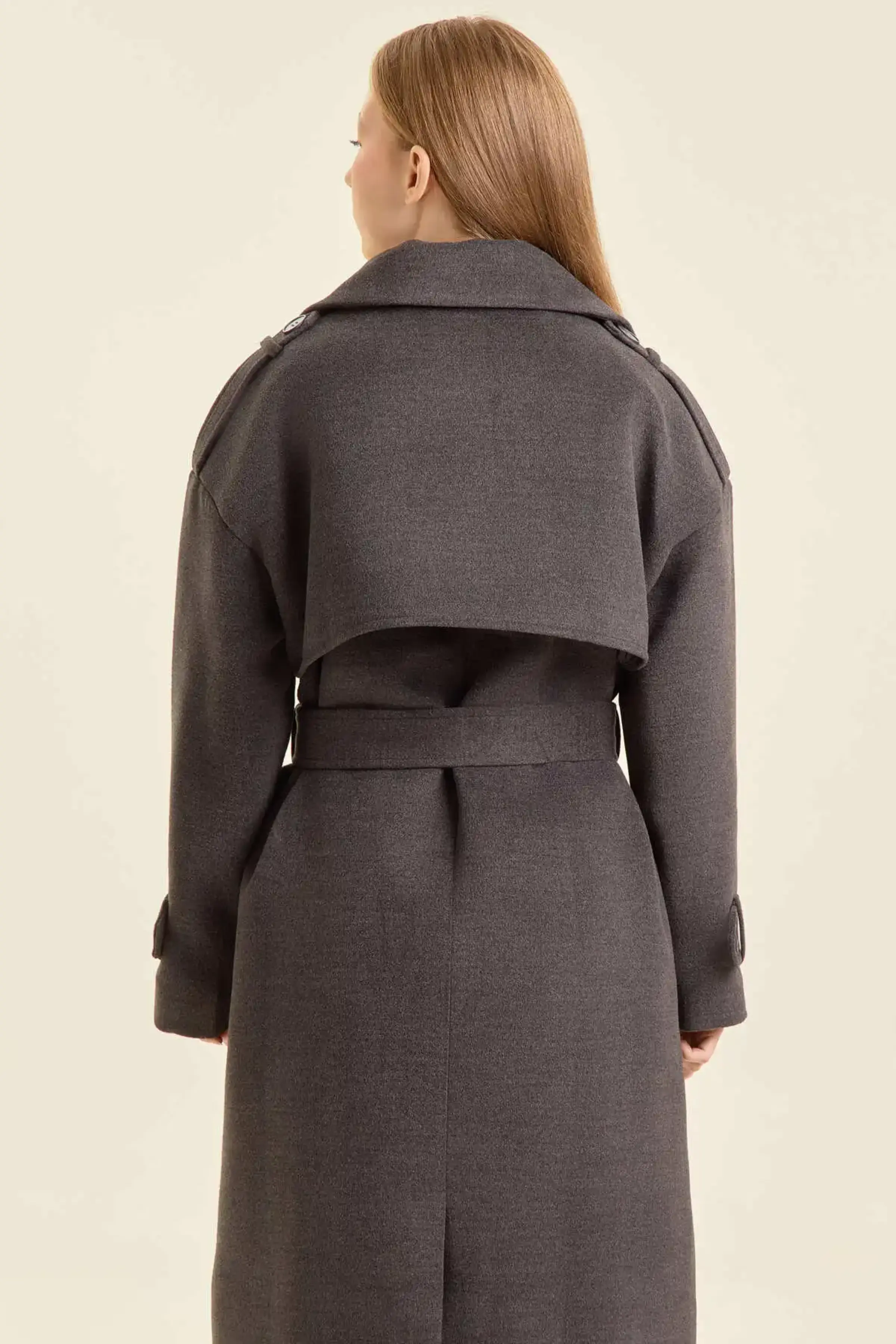 Пальто серый для женщин 47108-61 53