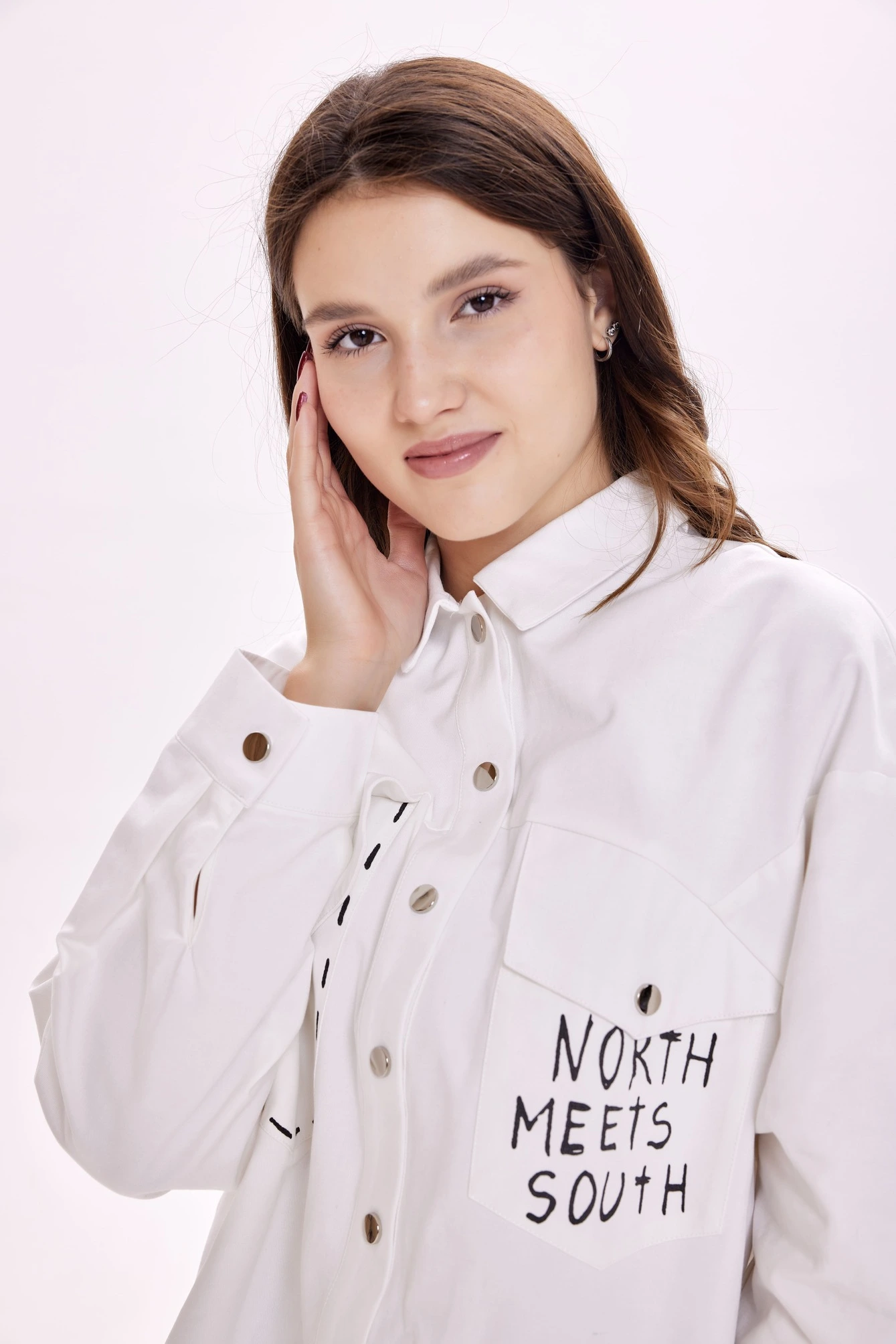 Рубашка белый для женщин 39116-4 66