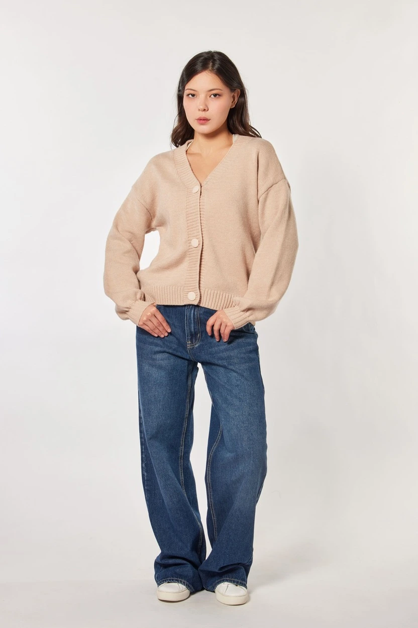 Кардиган бежевый для женщин 44147-15 50