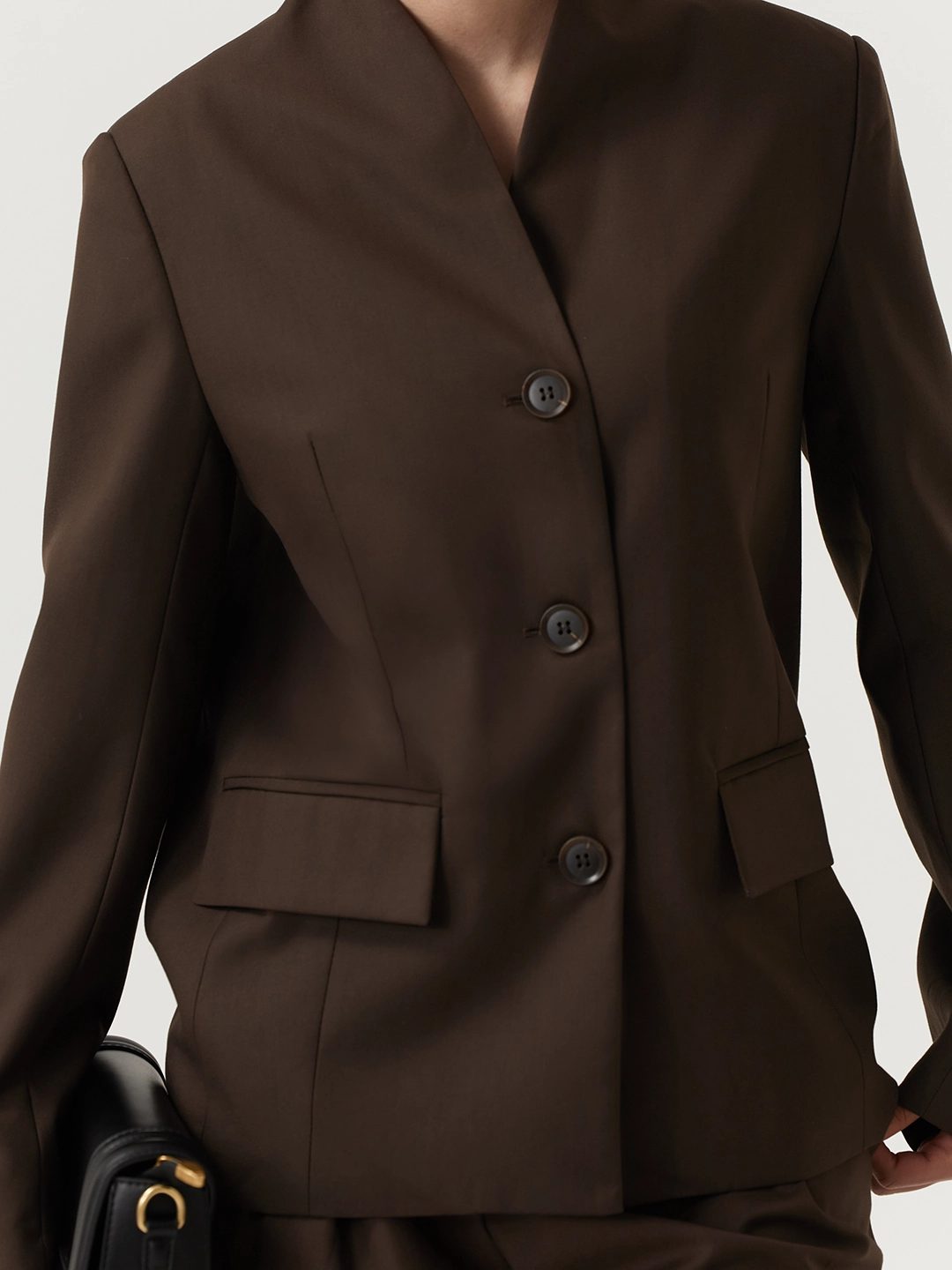 Жакет коричневый для женщин 48143-13 64