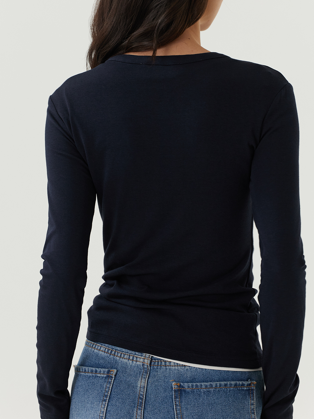 Лонгслив синий для женщин 48141-65 59