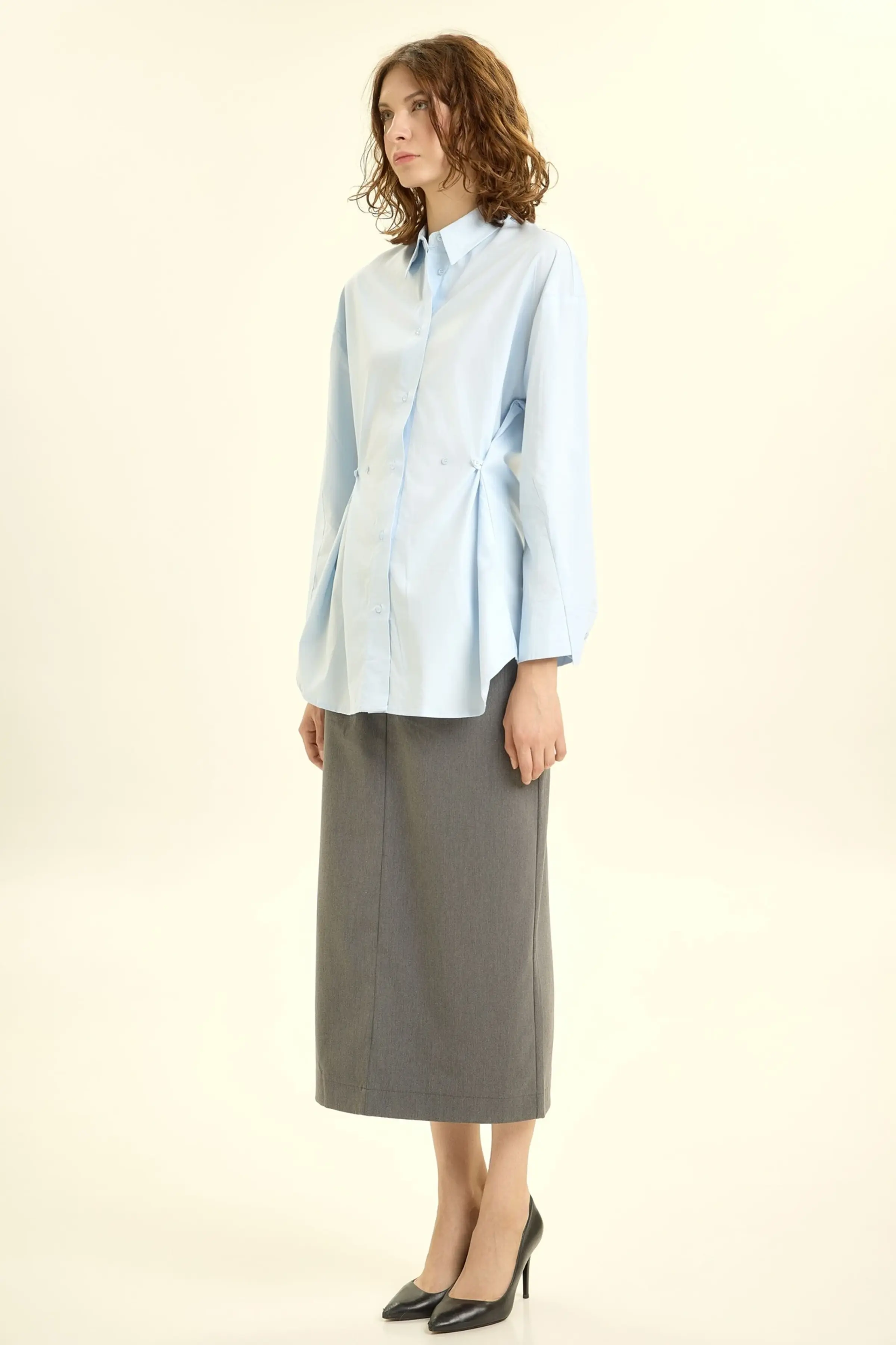 Рубашка голубой для женщин 46137-10 66