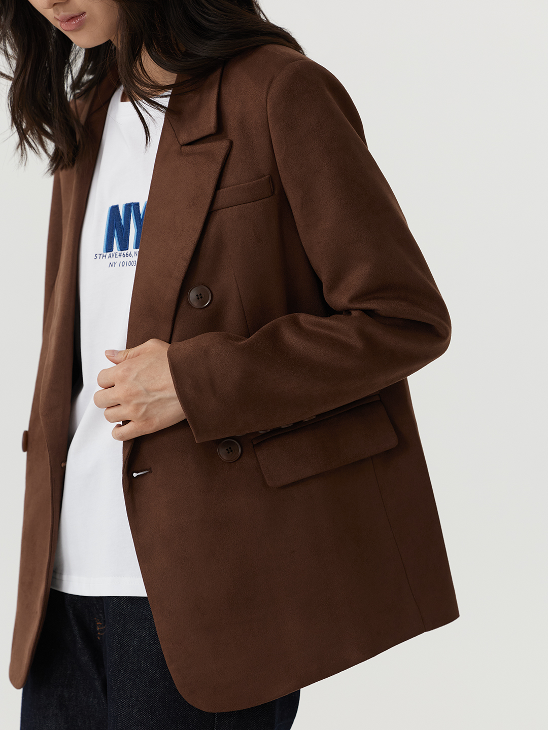 Жакет коричневый для женщин 48176-13 64