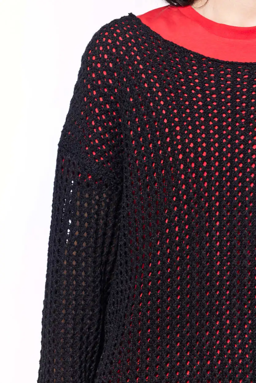 Джемпер черный для женщин 44240-1 60