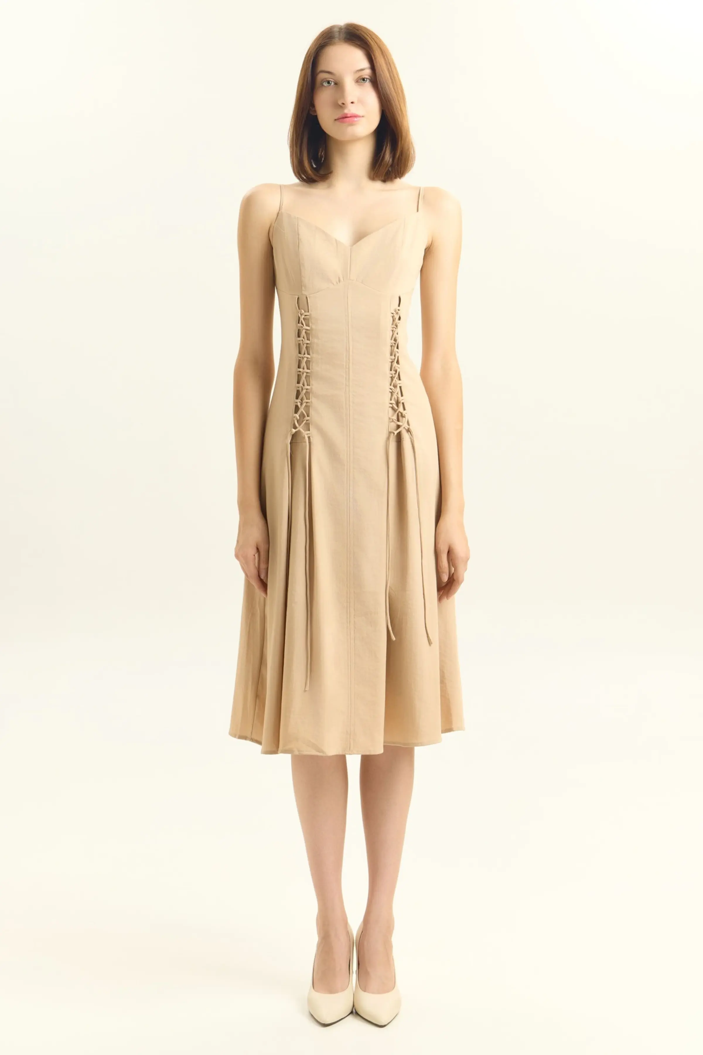 Сарафан бежевый для женщин 45218-15 48