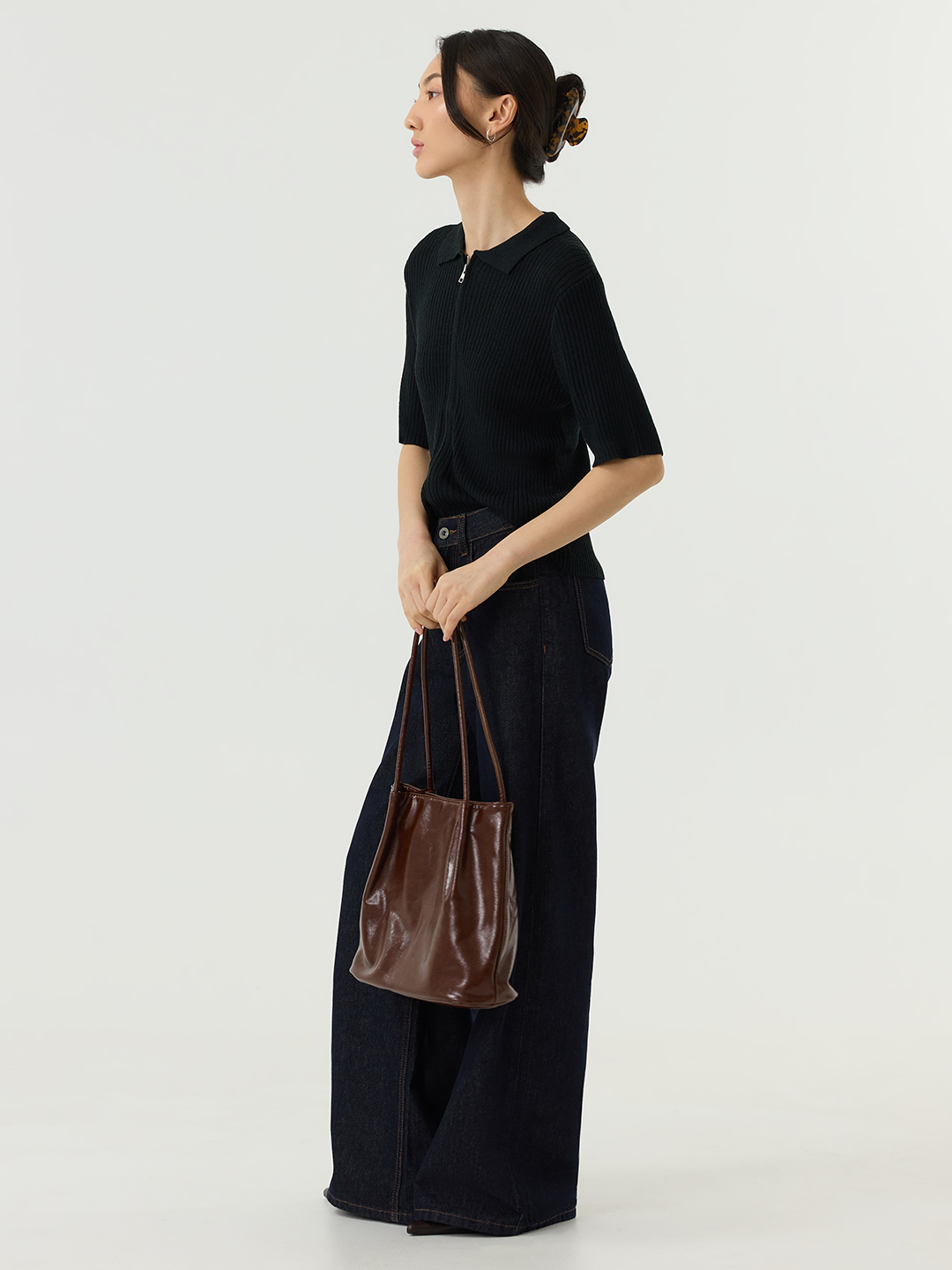 Кардиган черный для женщин 48200-1 50