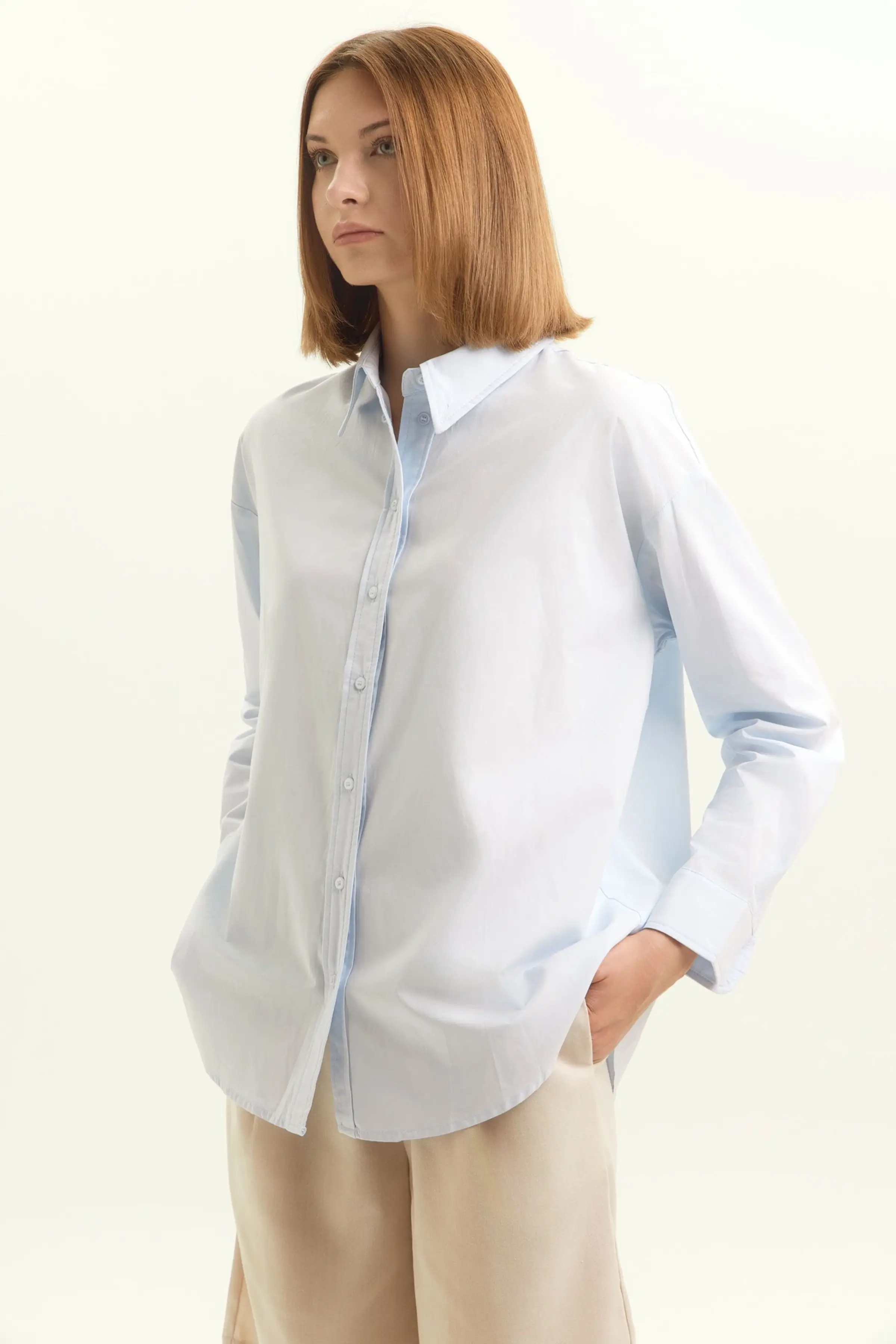 Рубашка голубой для женщин 45242-10 66