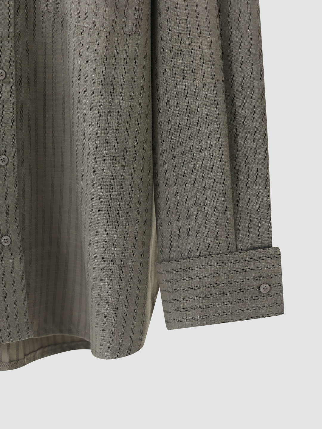 Рубашка бело-серая полоска для женщин 48344-49 66