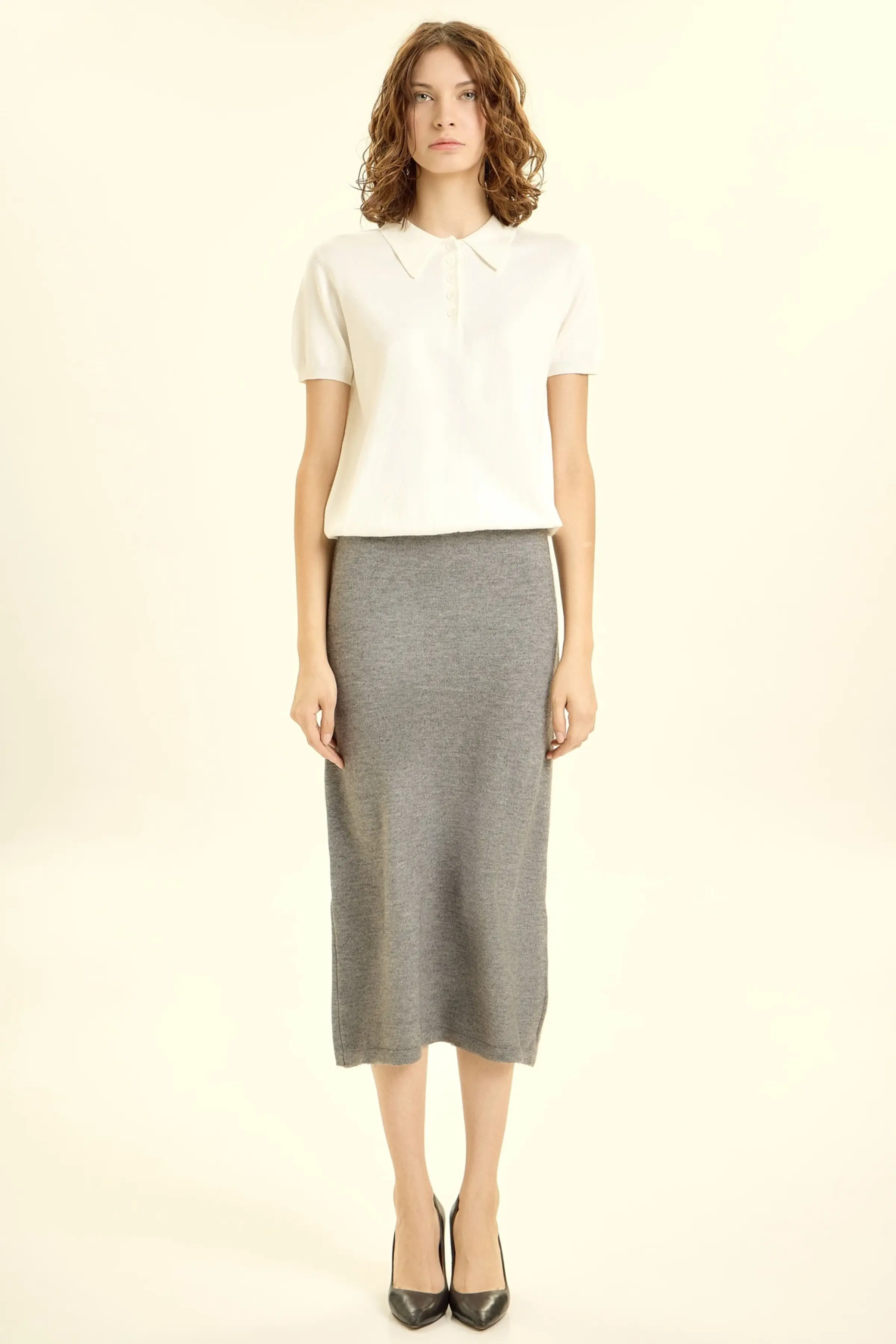 Джемпер белый для женщин 46128-4 60