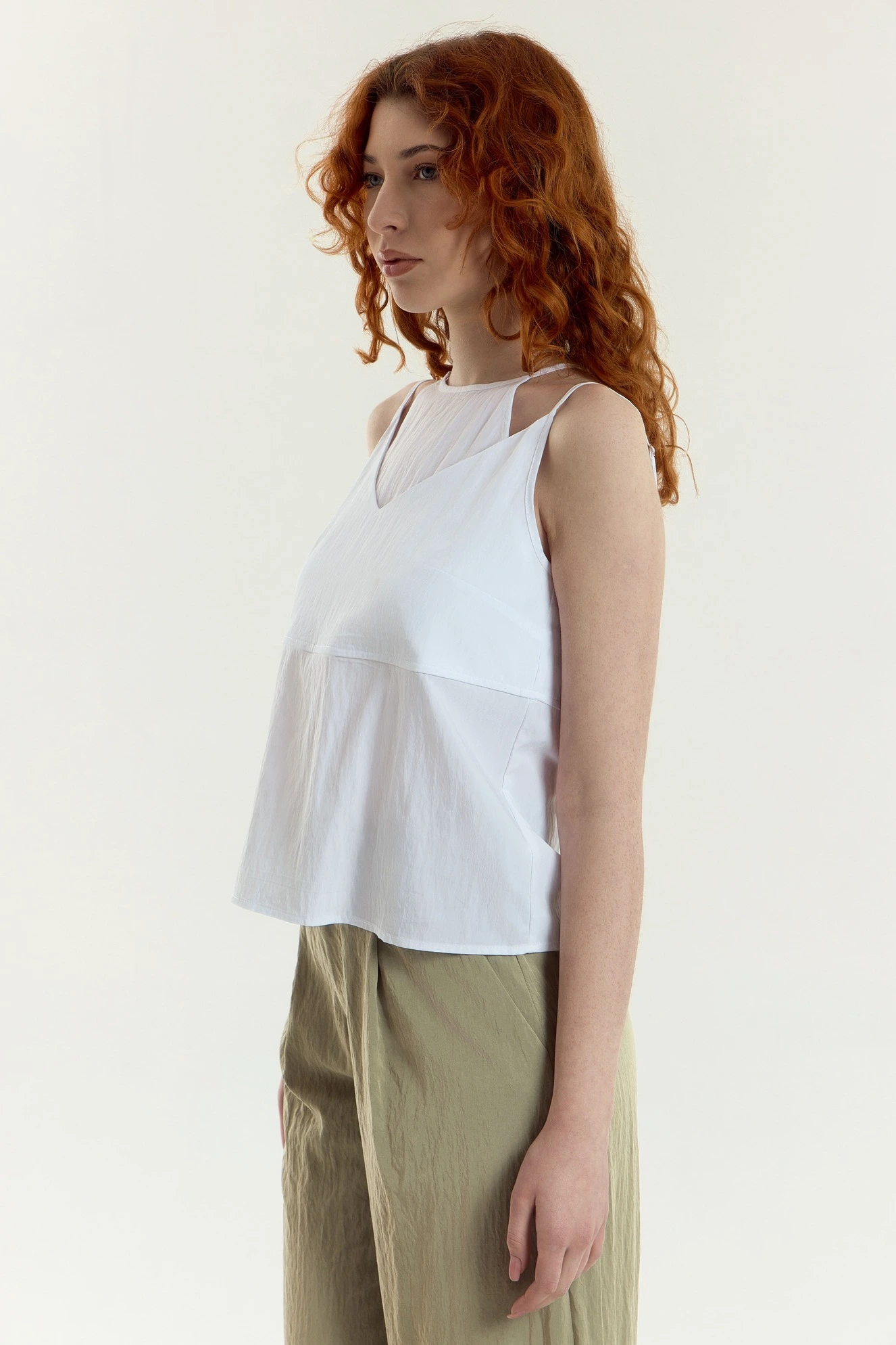 Топ белый для женщин 45117-4 46